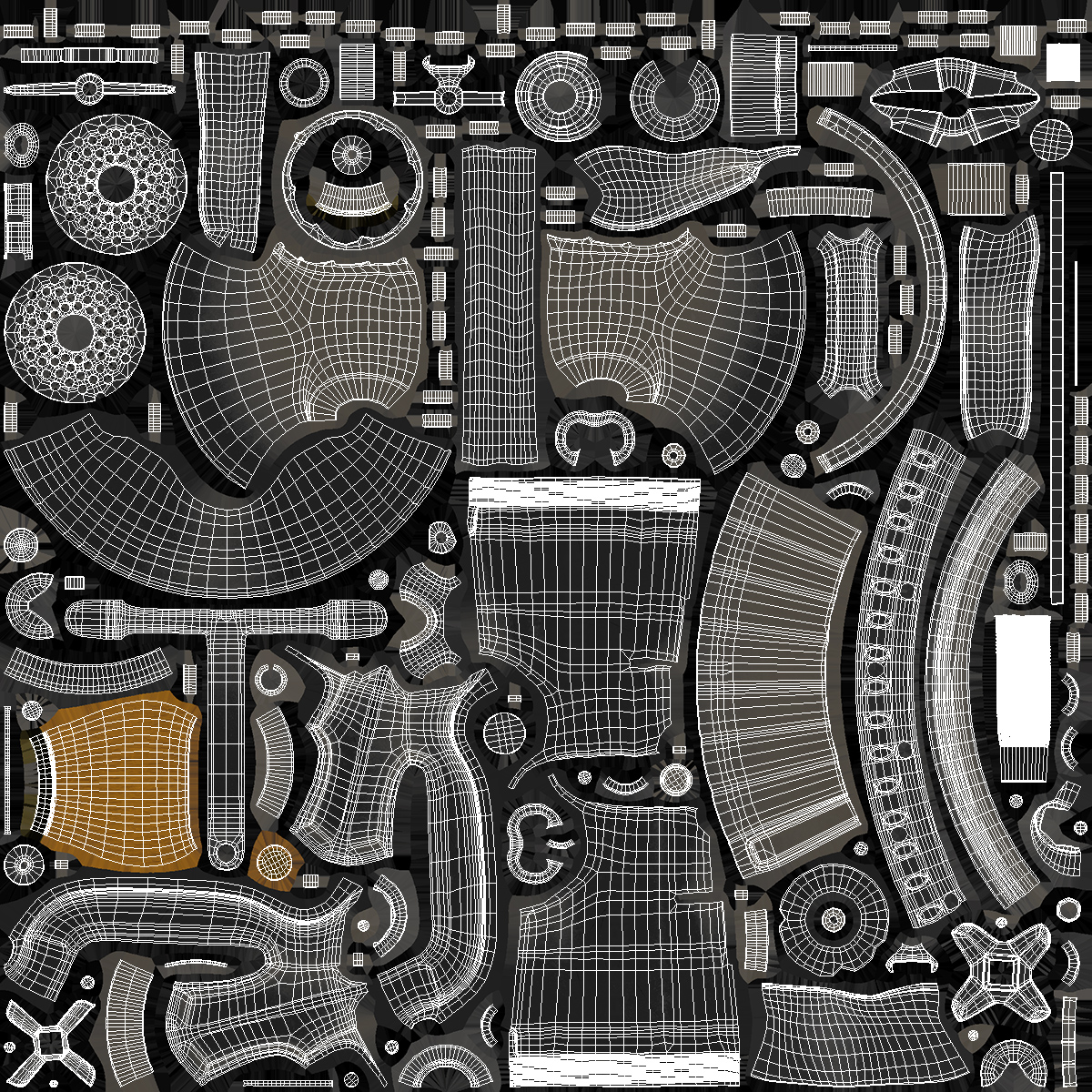3D model Hand Meat Grinder Disassembled