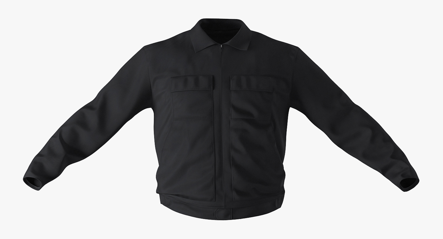 Long Sleeve Coveralls Uniform 3D model