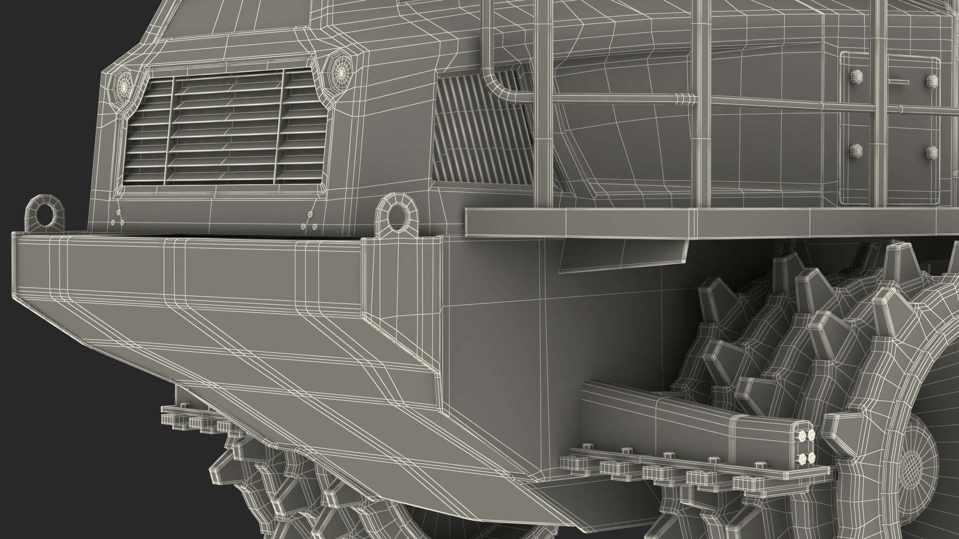 Bomag BC 473 RB5 Refuse Compactor Dusty 3D model