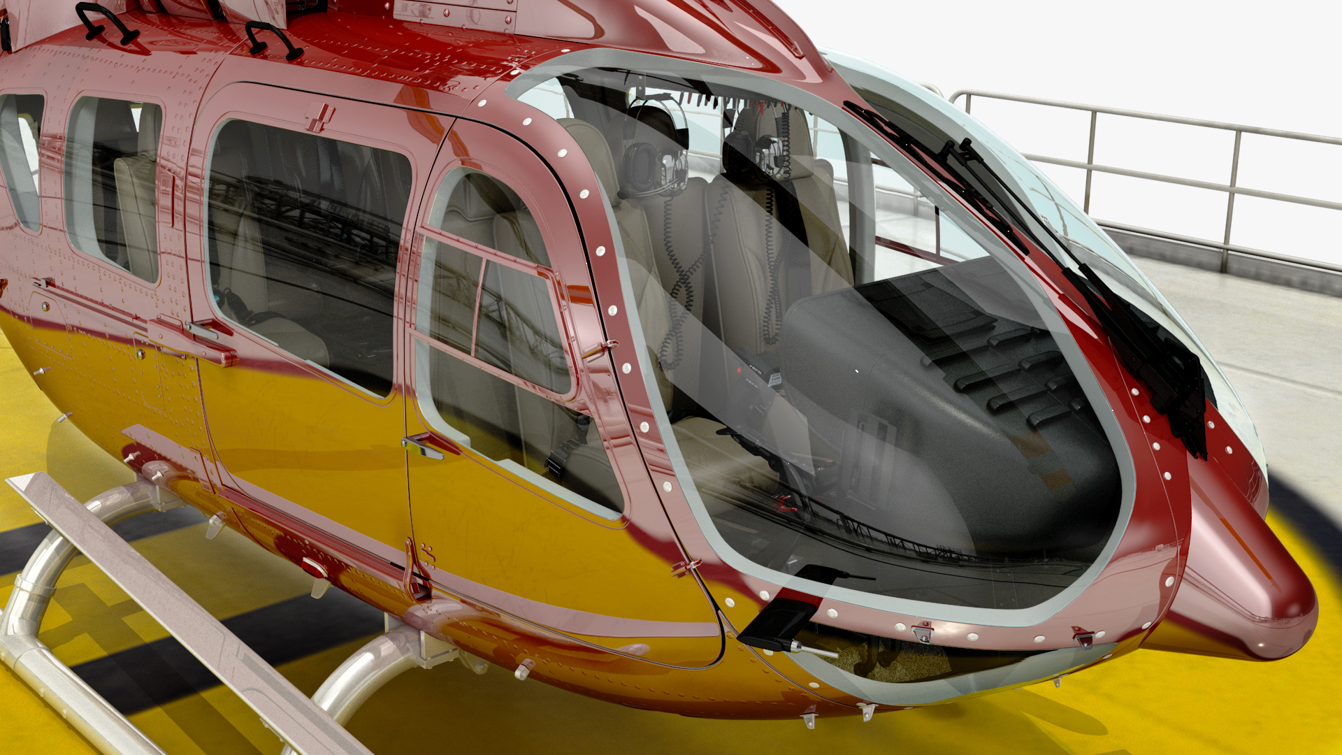3D TI Europe Class Supertanker with Helicopter model