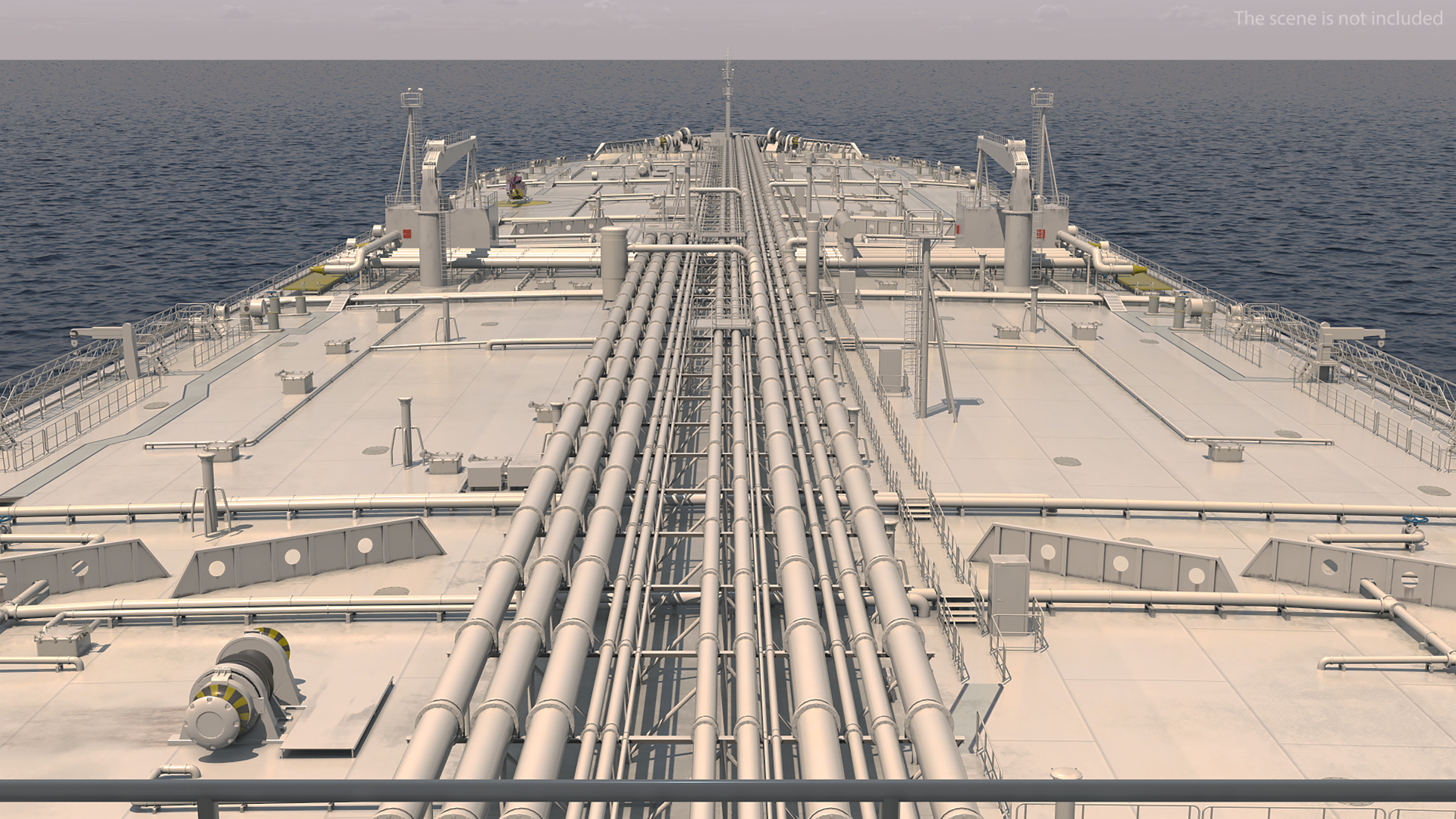 3D TI Europe Class Supertanker with Helicopter model