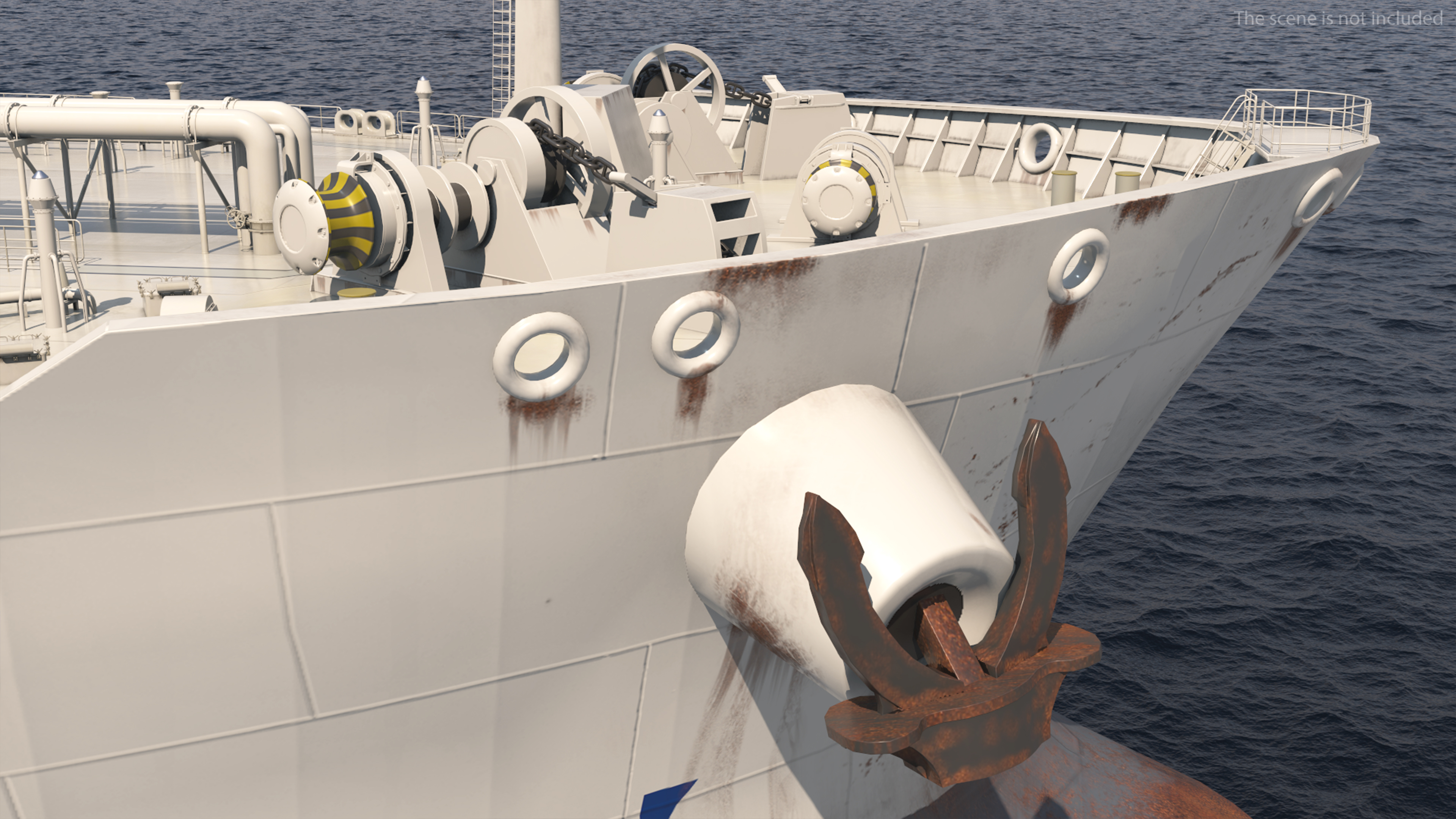 3D TI Europe Class Supertanker with Helicopter model