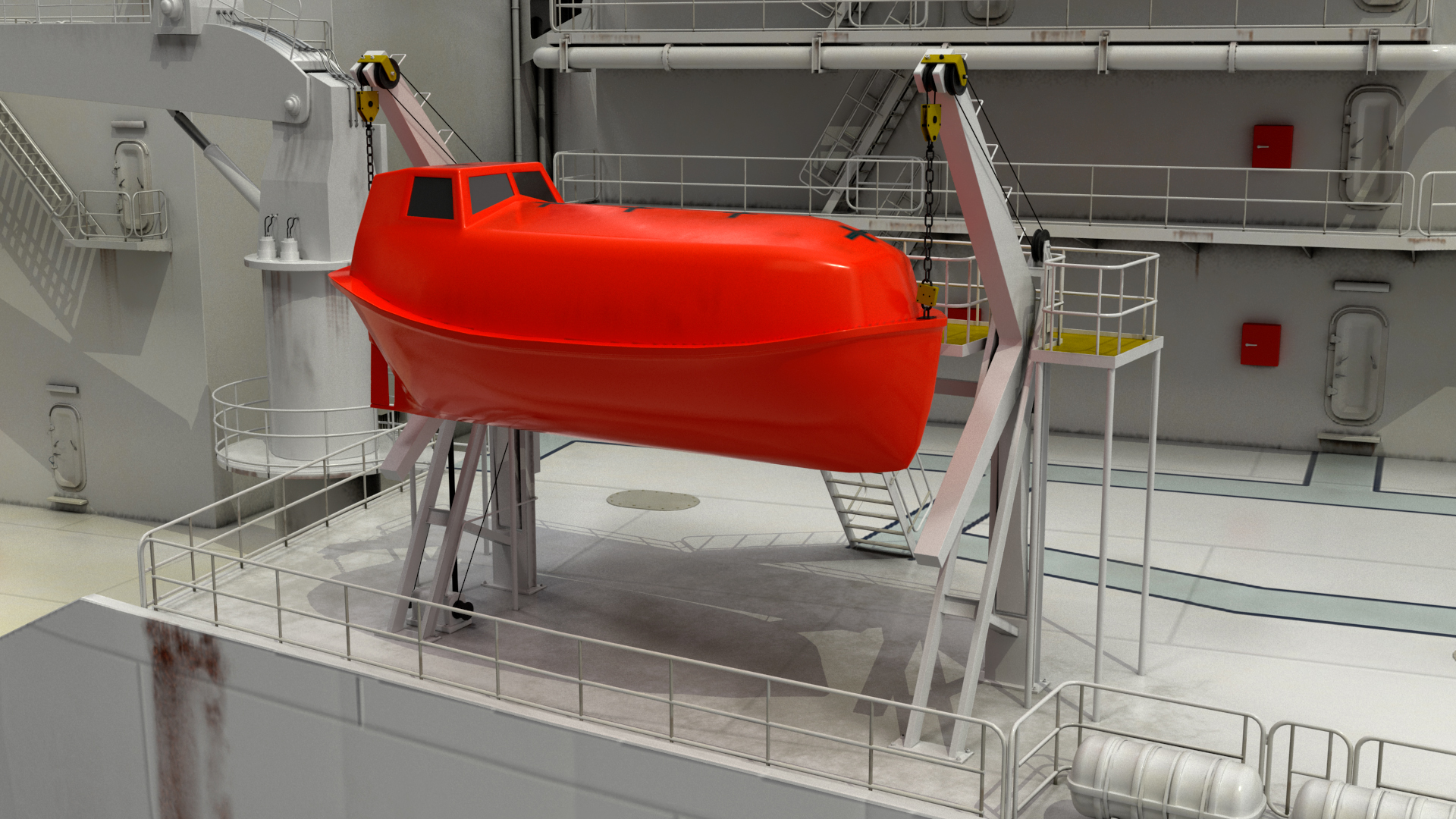 3D TI Europe Class Supertanker with Helicopter model