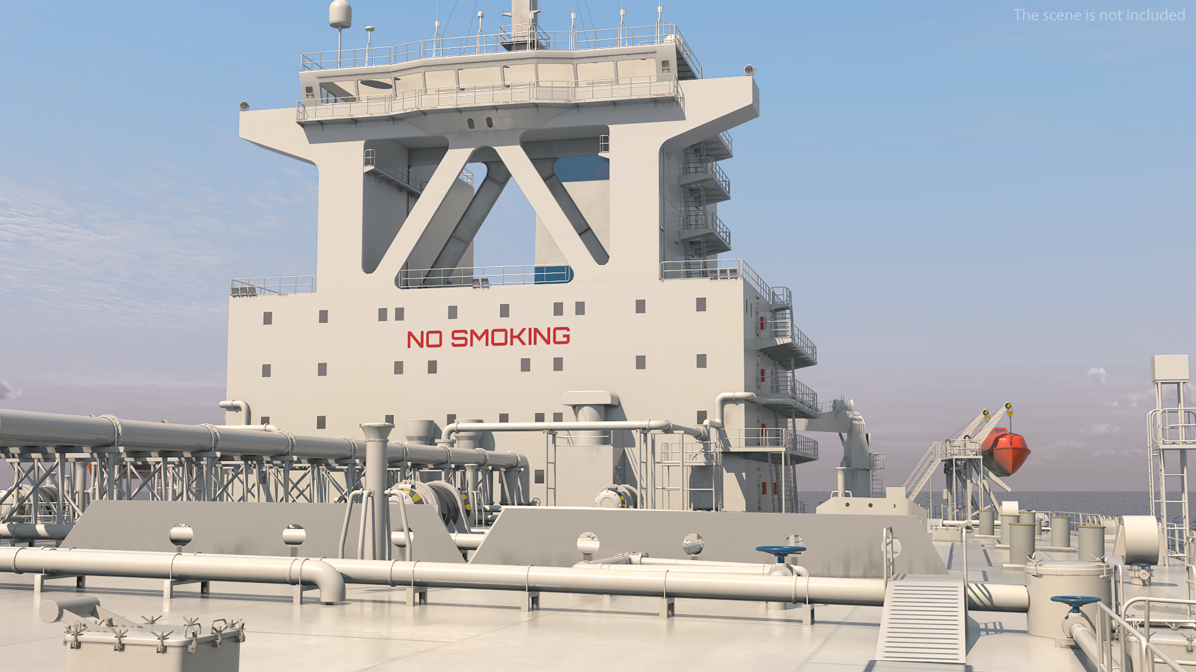 3D TI Europe Class Supertanker with Helicopter model
