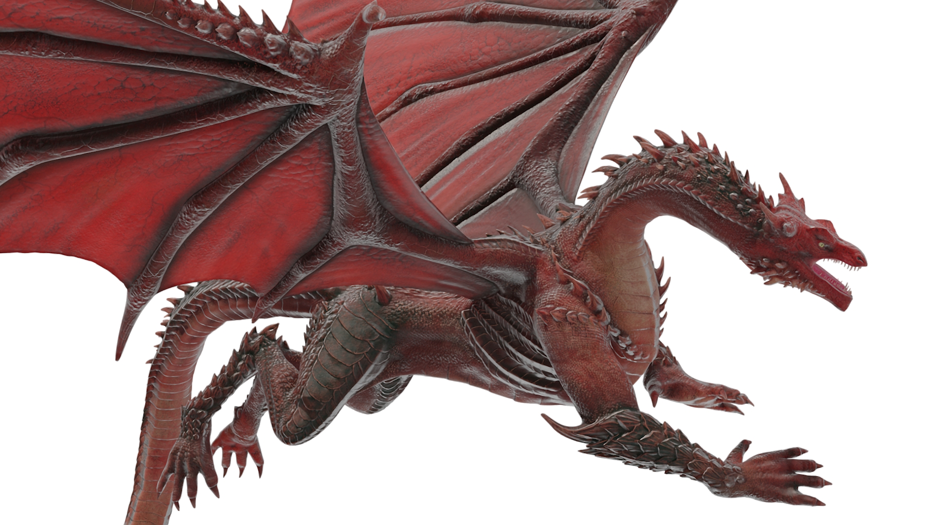 Fantastic Dragon and Rapunzel Castle Tower 3D