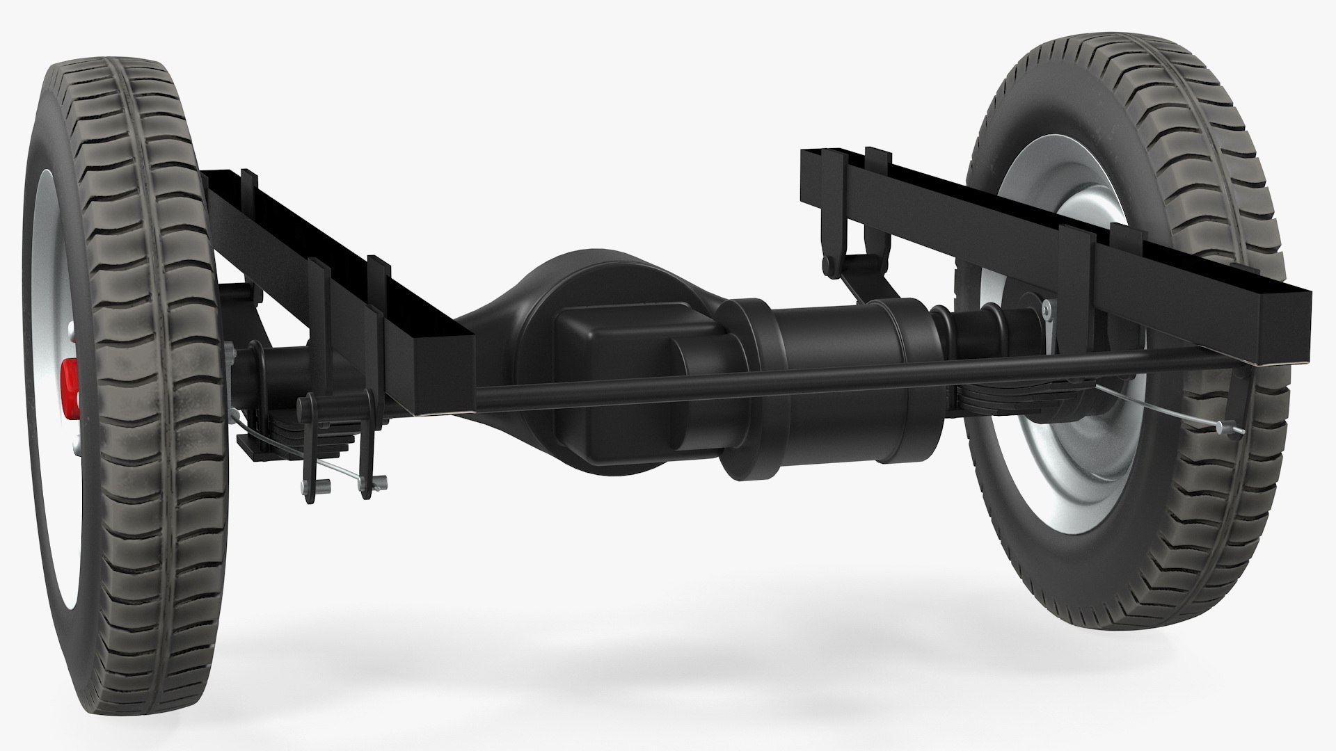 Tricycle Rear Axle with DC Motor 3D