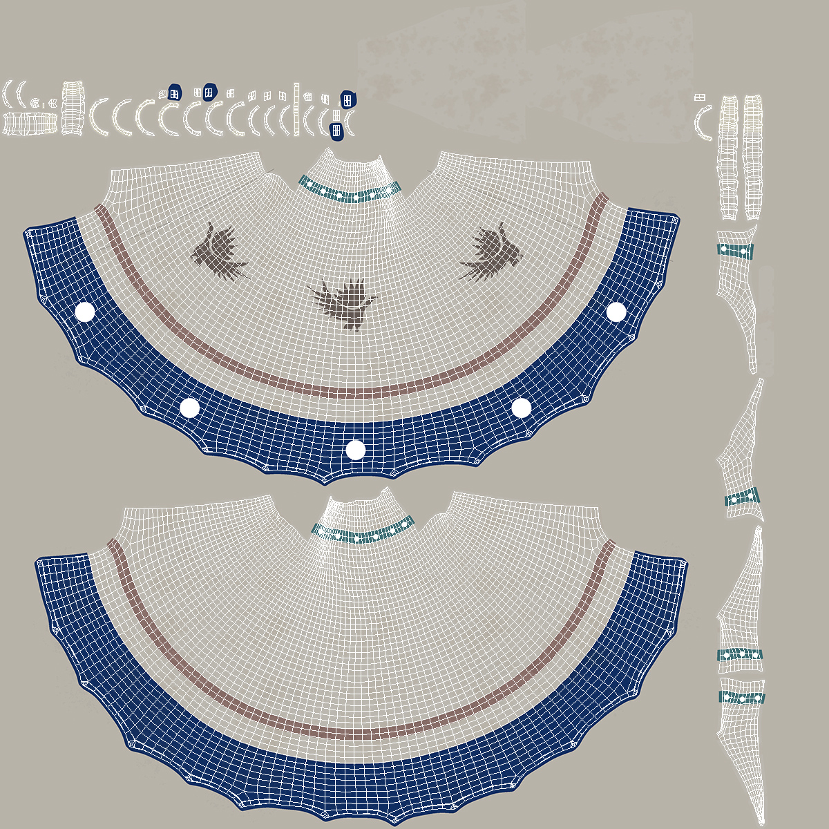 3D model Traditional Canvas Teepee