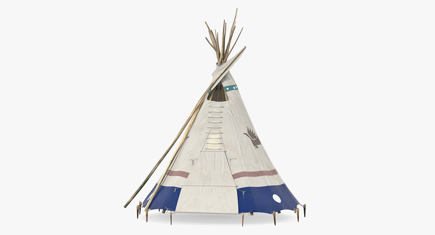 3D model Traditional Canvas Teepee