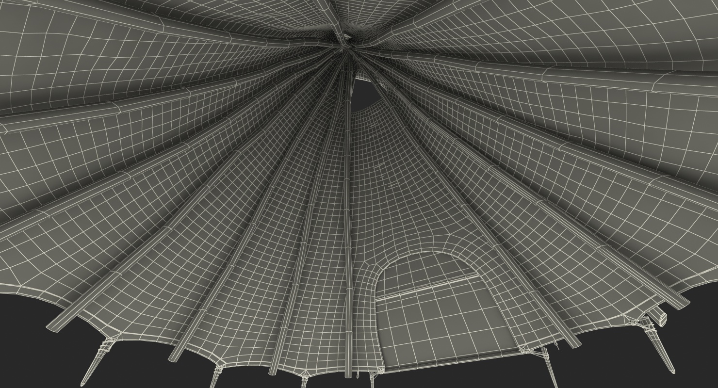 3D model Traditional Canvas Teepee