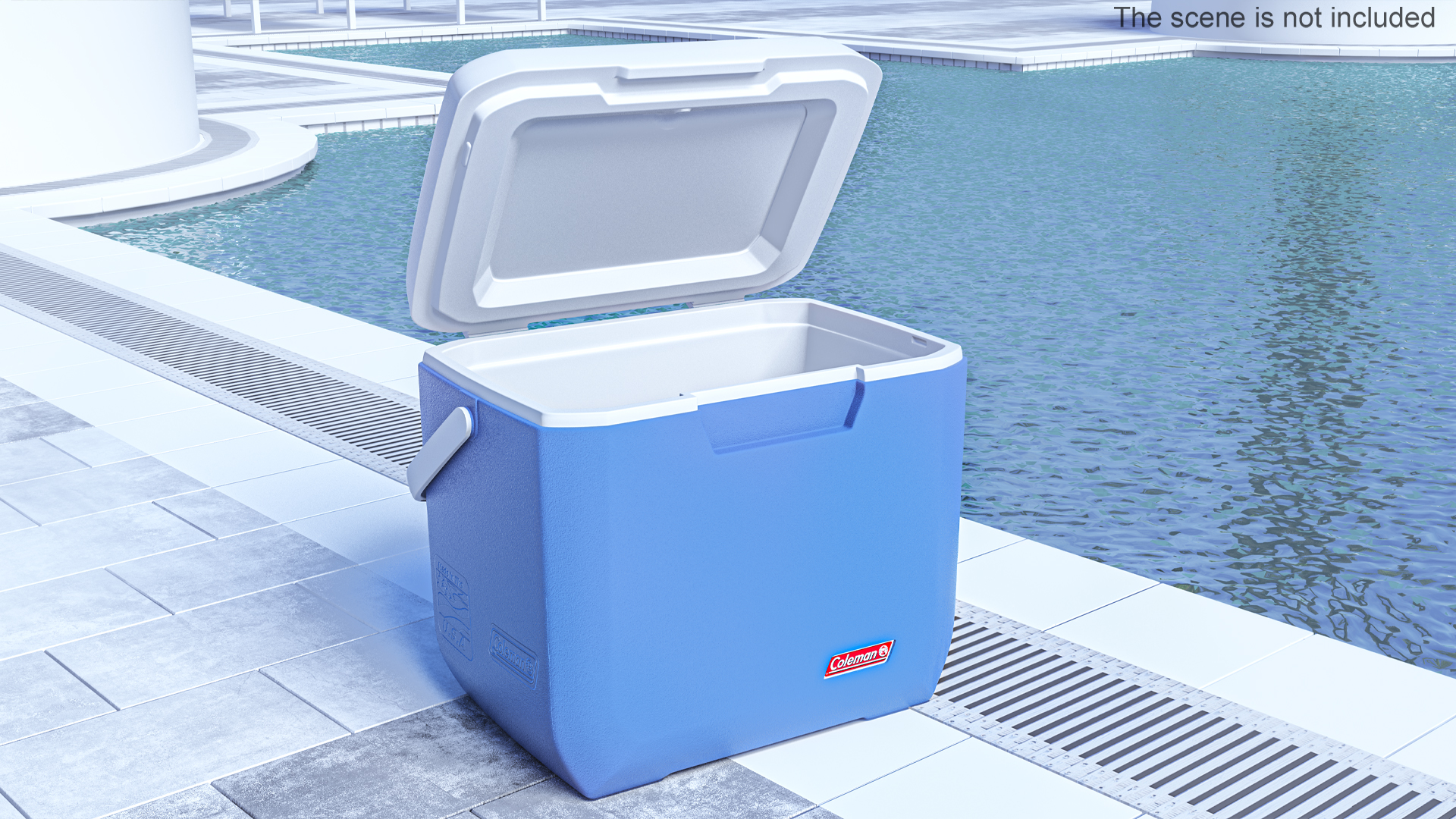 Coleman 28 Quart Xtreme Cooler Blue Rigged 3D