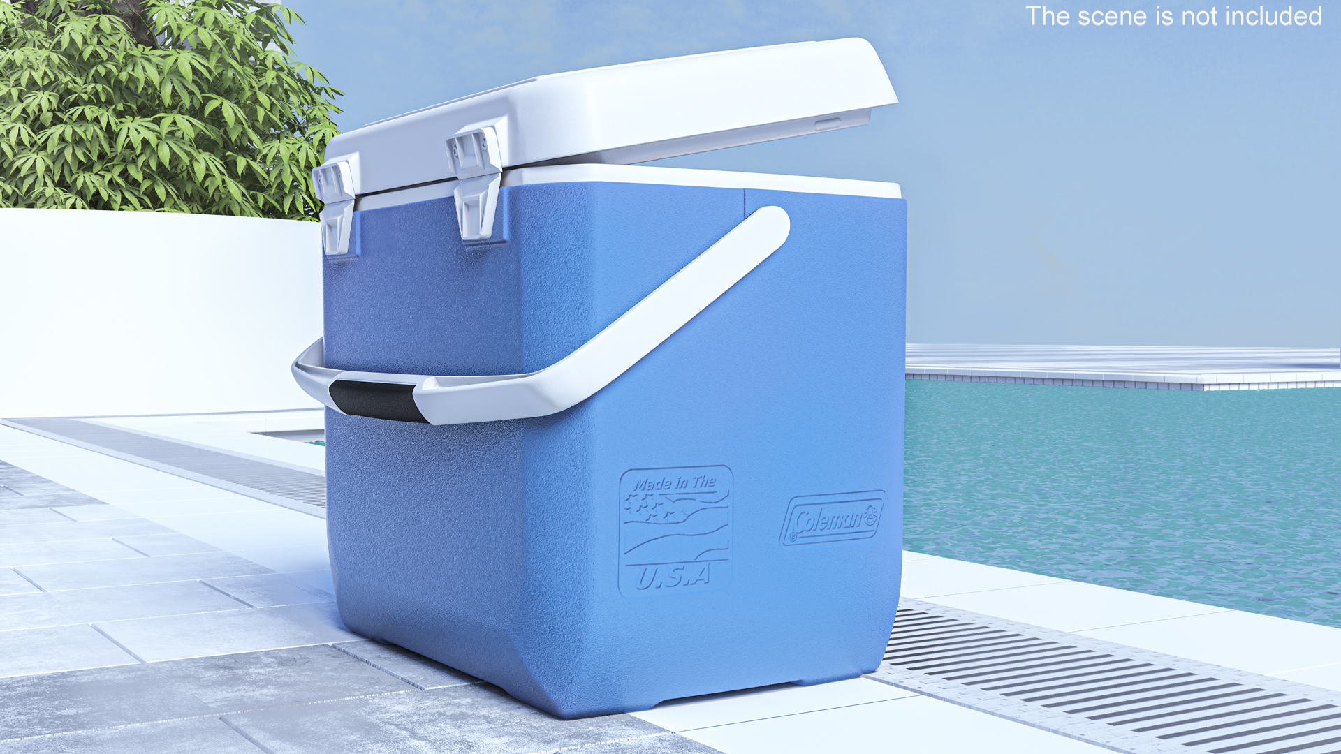 Coleman 28 Quart Xtreme Cooler Blue Rigged 3D