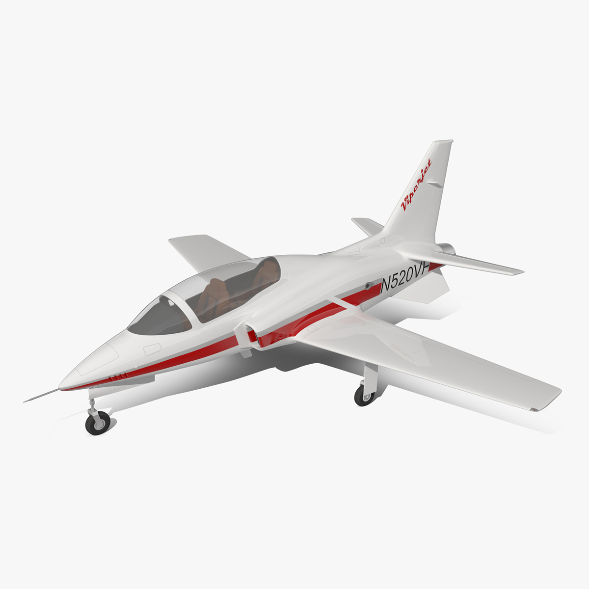 3D Private Jet ViperJet Rigged for Cinema 4D