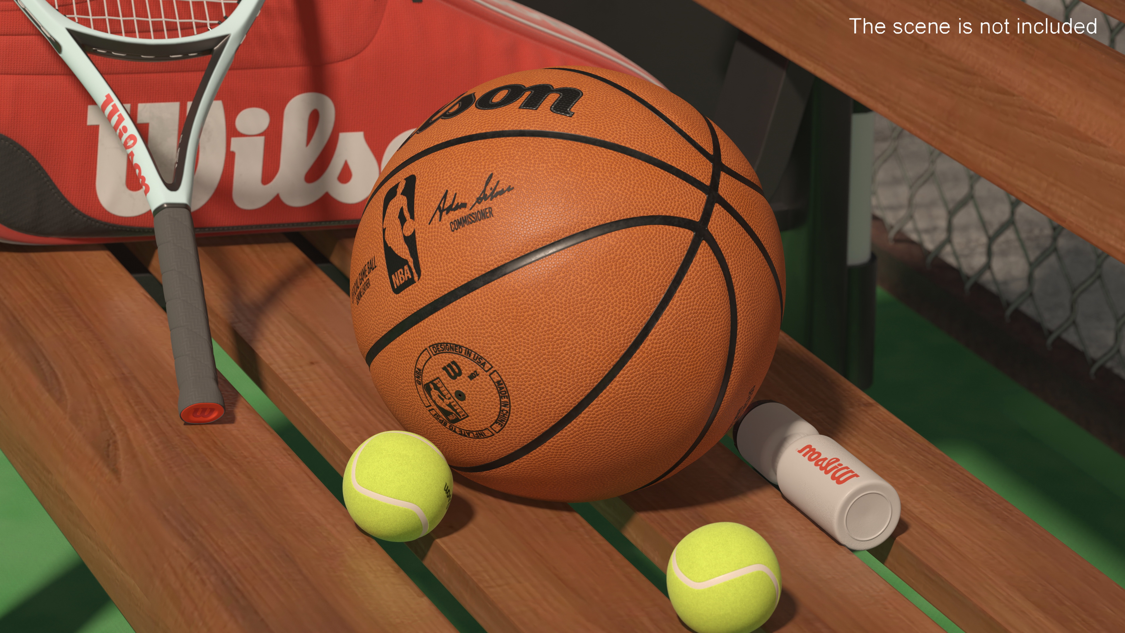 3D NBA Official Game Basketball Ball model