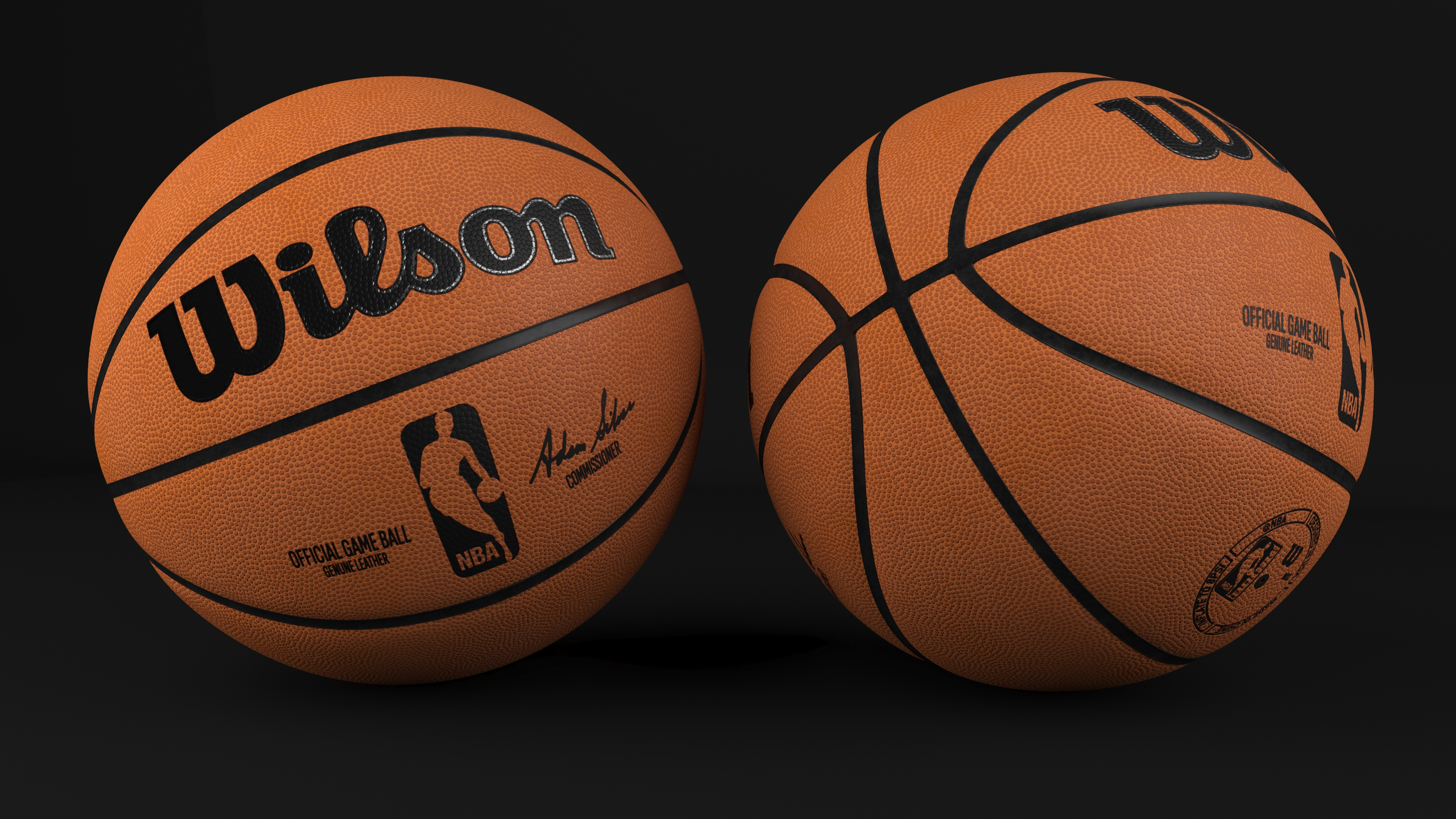 3D NBA Official Game Basketball Ball model