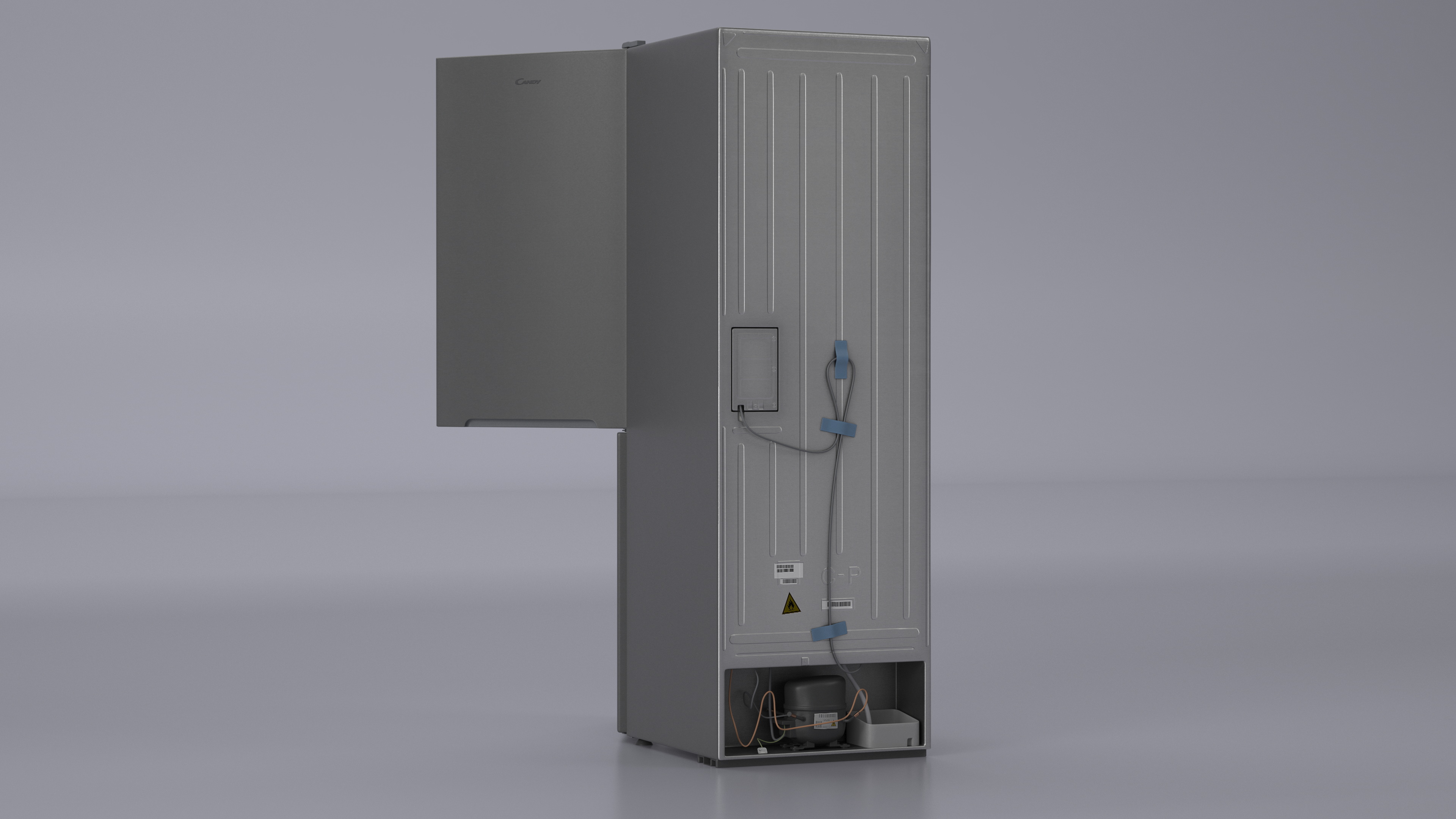 3D Open Fridge Full of Products model