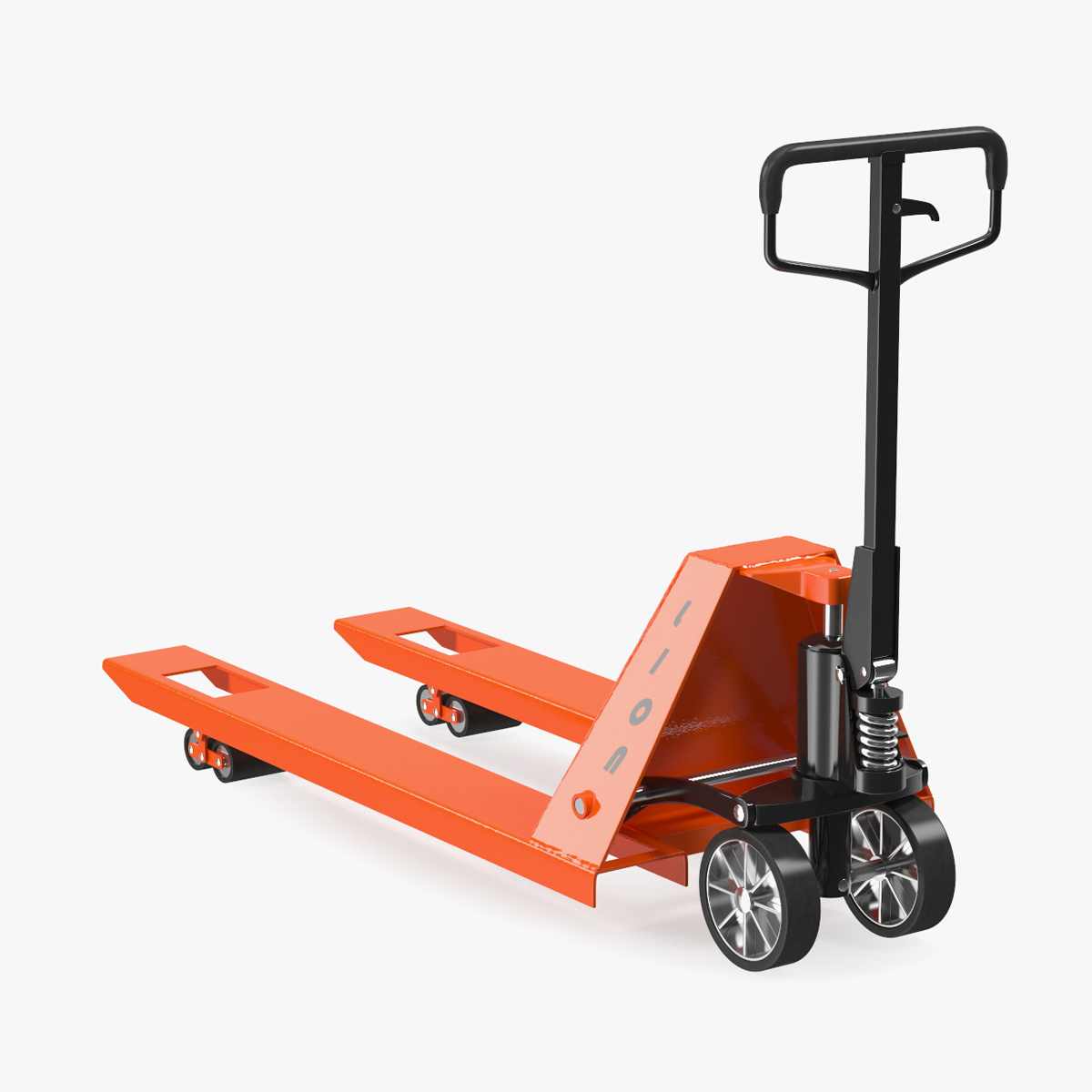 3D Premium Hand Brake Pallet Jack Rigged for Cinema 4D