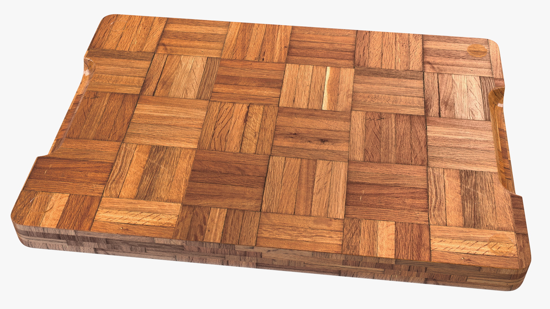 Small Bamboo Chopping Board Dark 3D