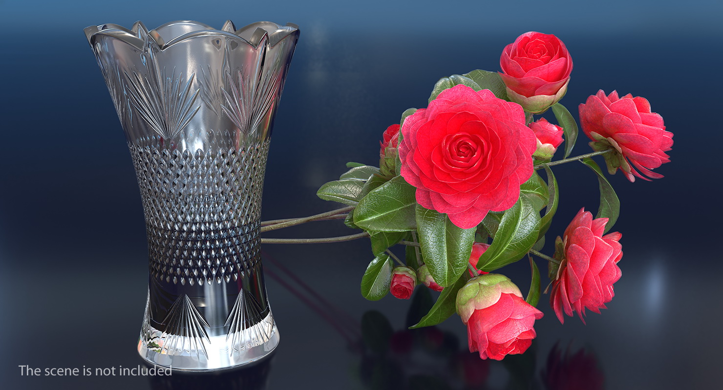 3D model Round Served Table With Drinks