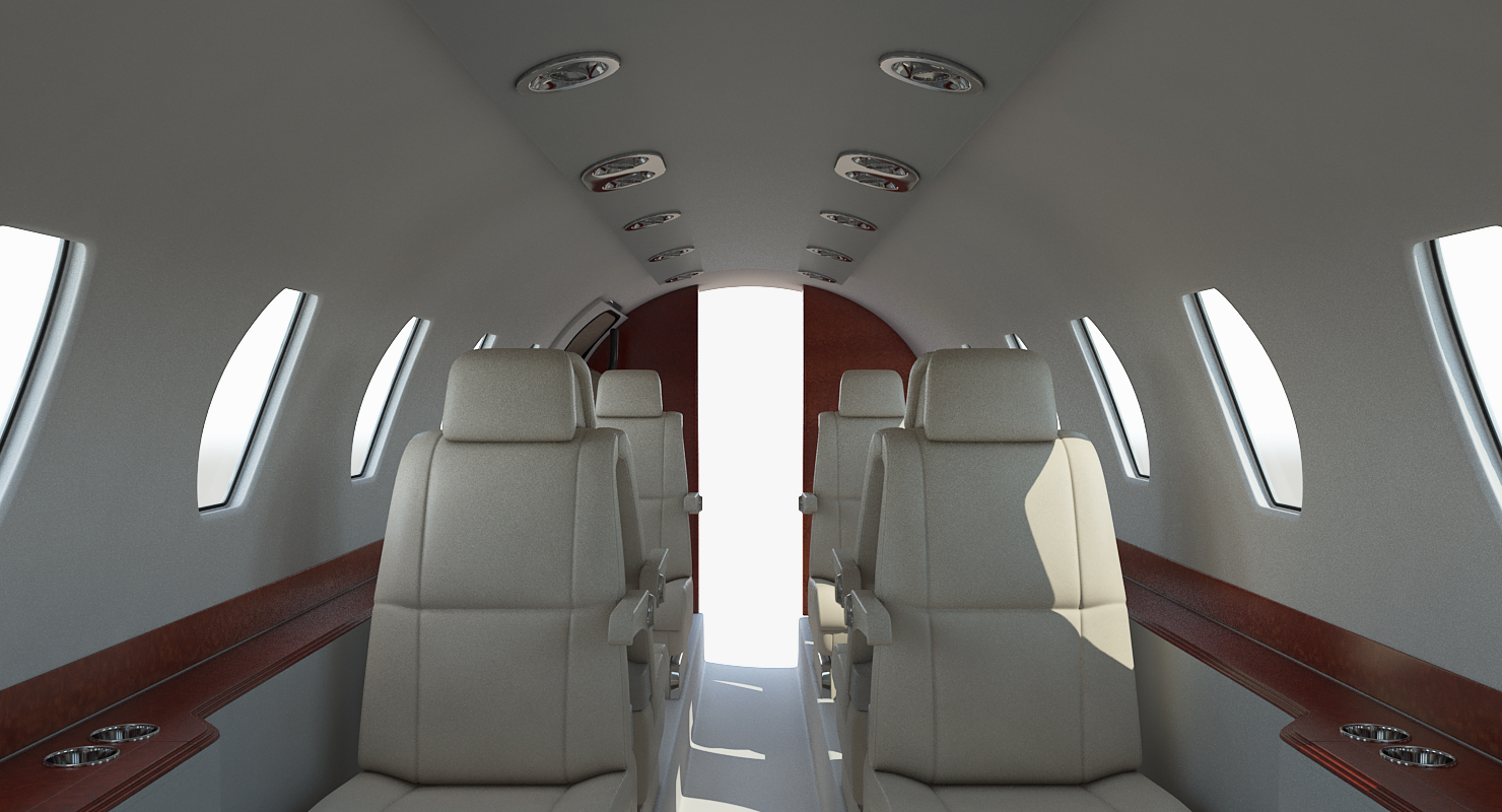 3D Business Jet Interior