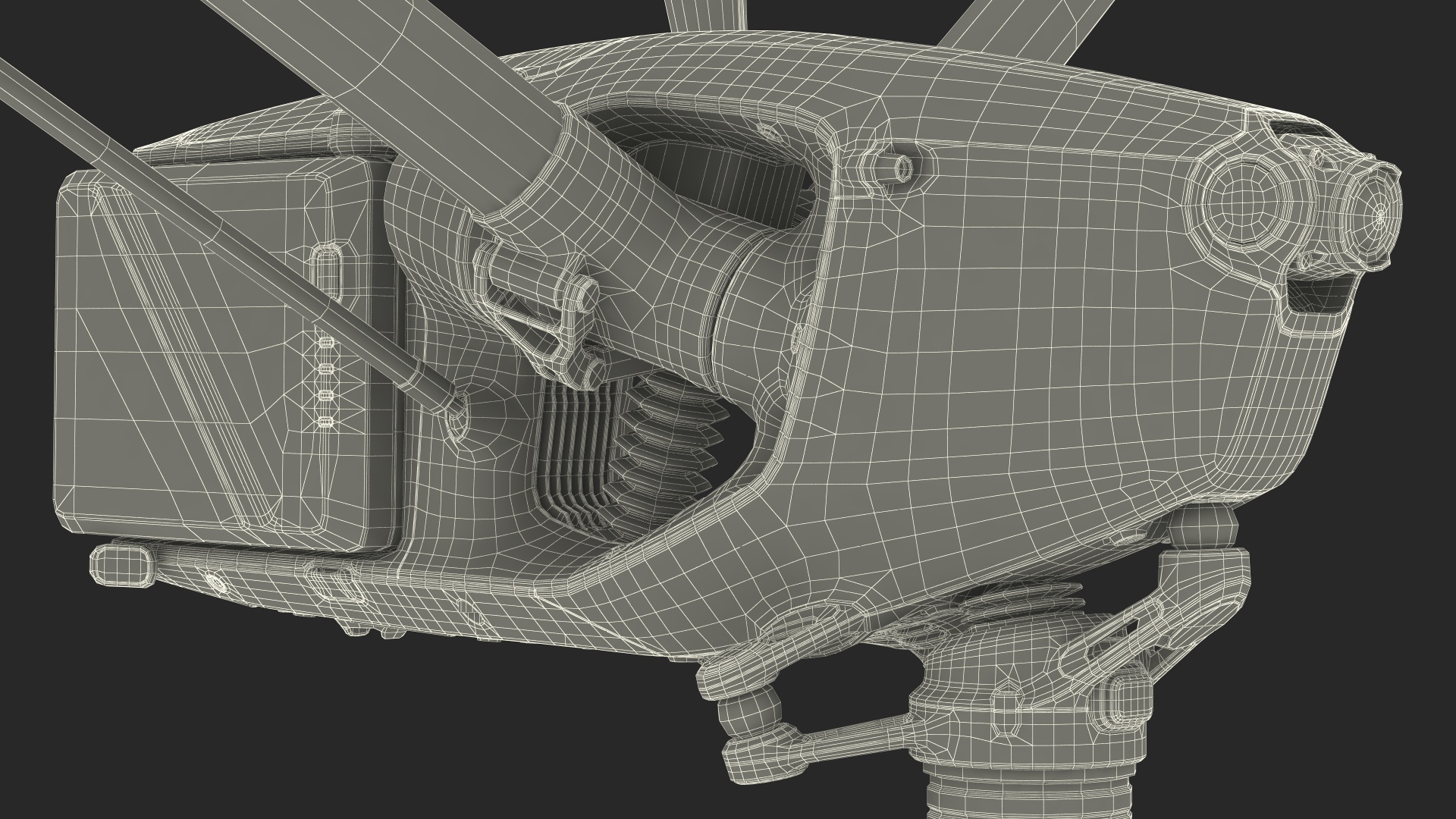 3D model DJI Inspires Drone Rigged