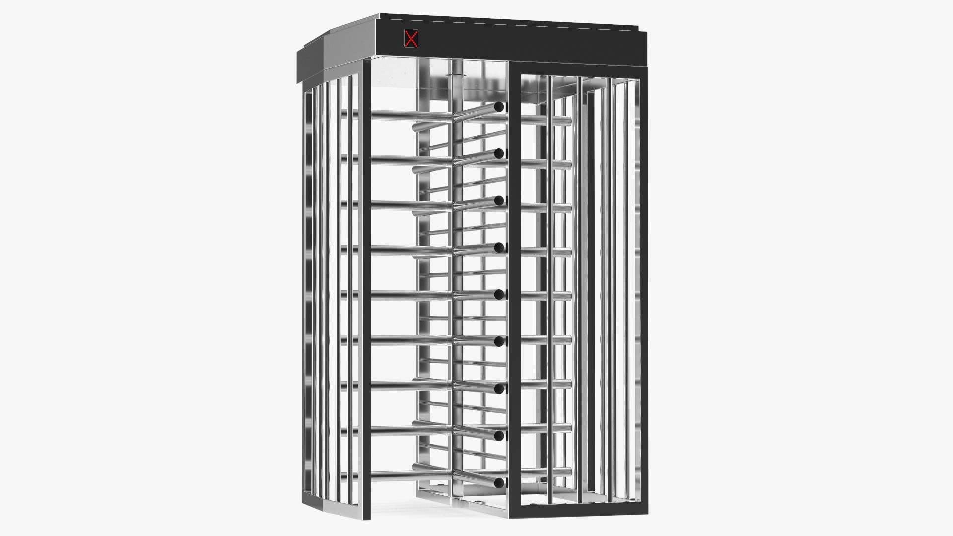 Stainless Steel Security Turnstile 3D model