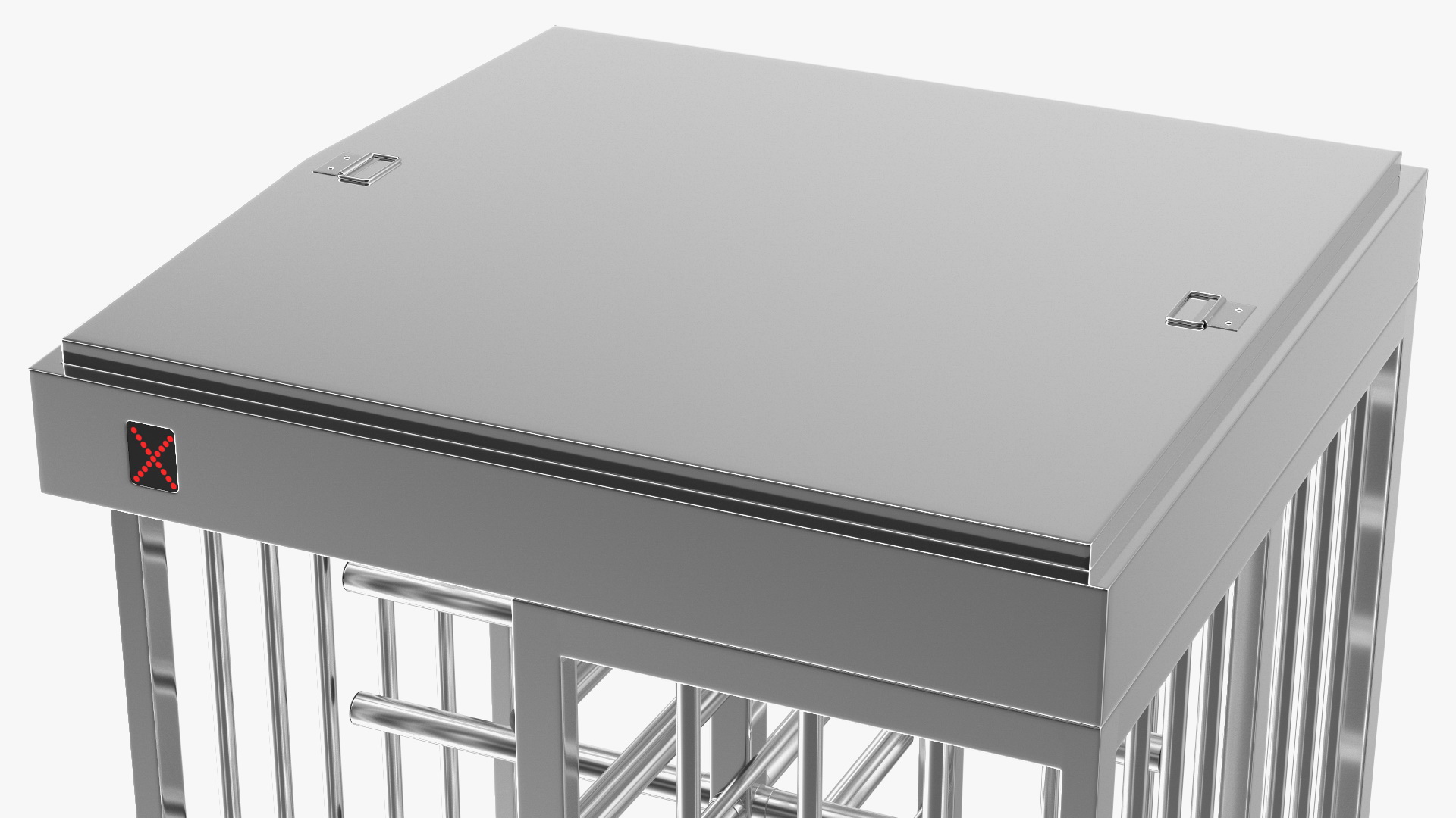 Stainless Steel Security Turnstile 3D model