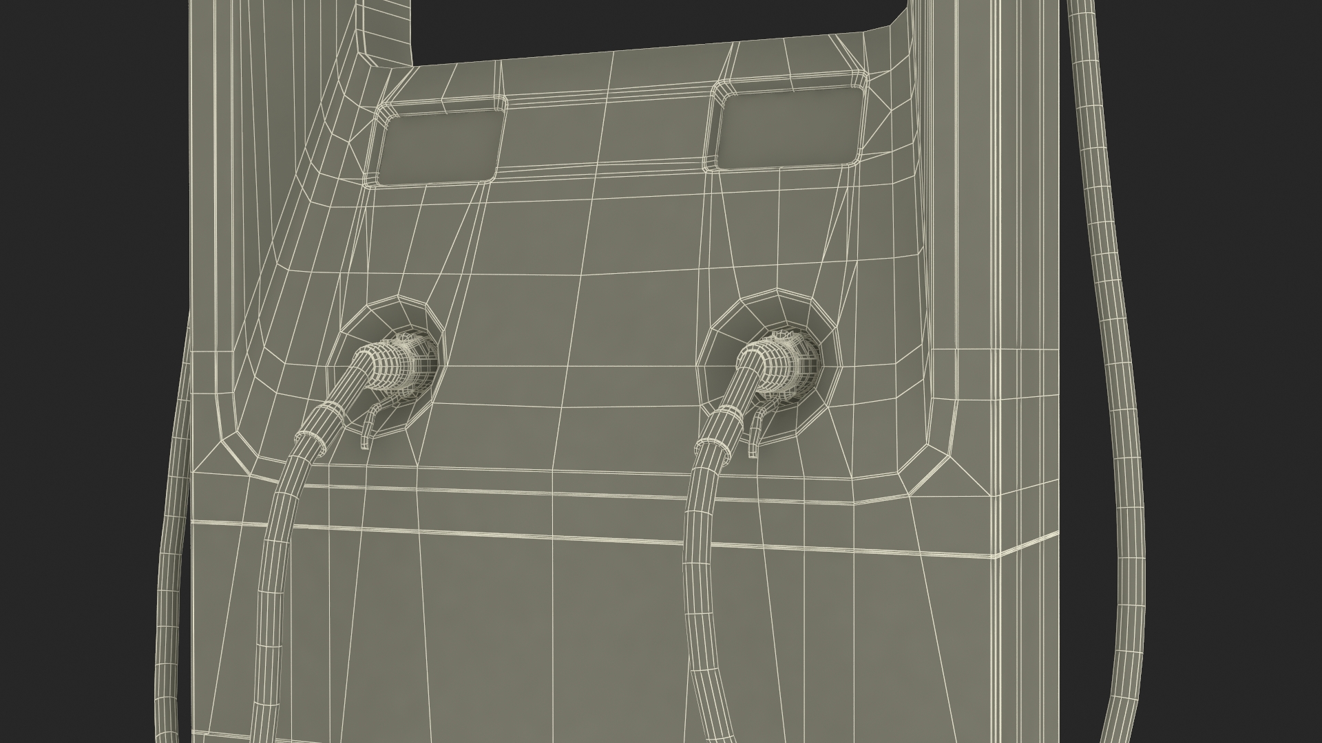 Electric Car Charging Station and Xiaomi Verdant Green 3D model