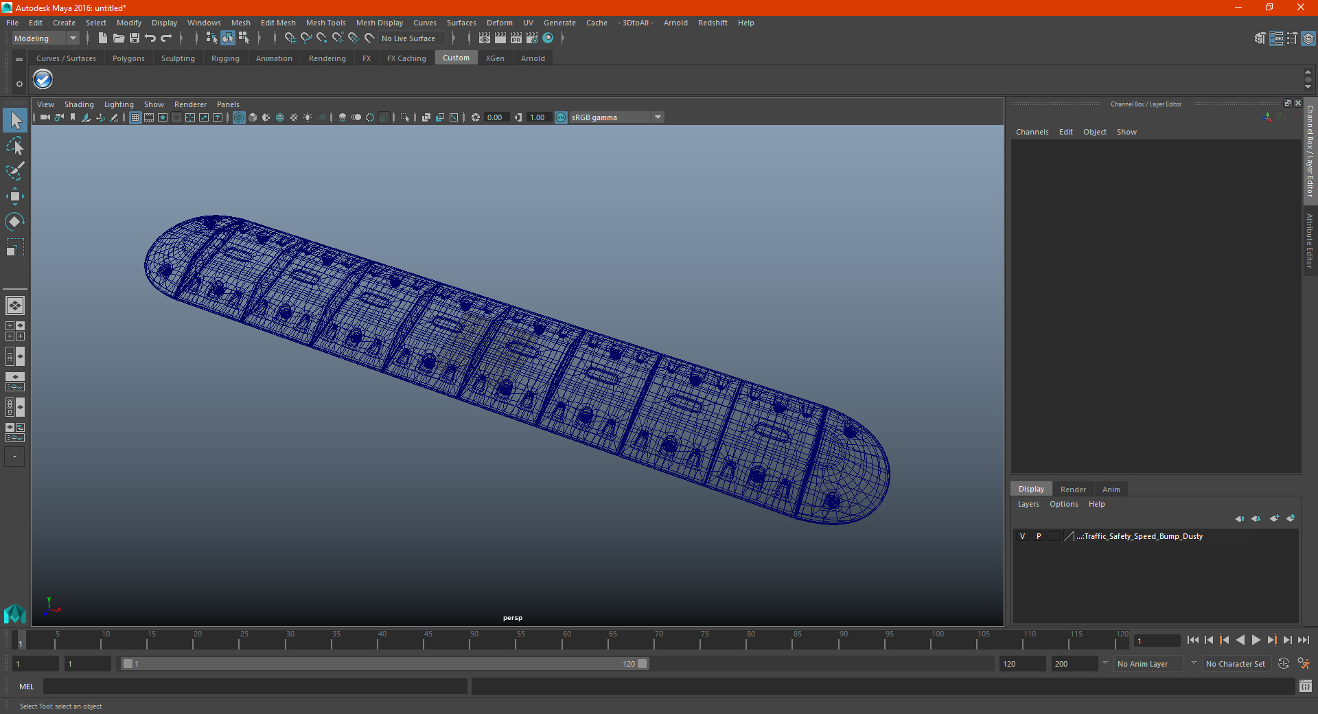 3D model Traffic Safety Speed Bump