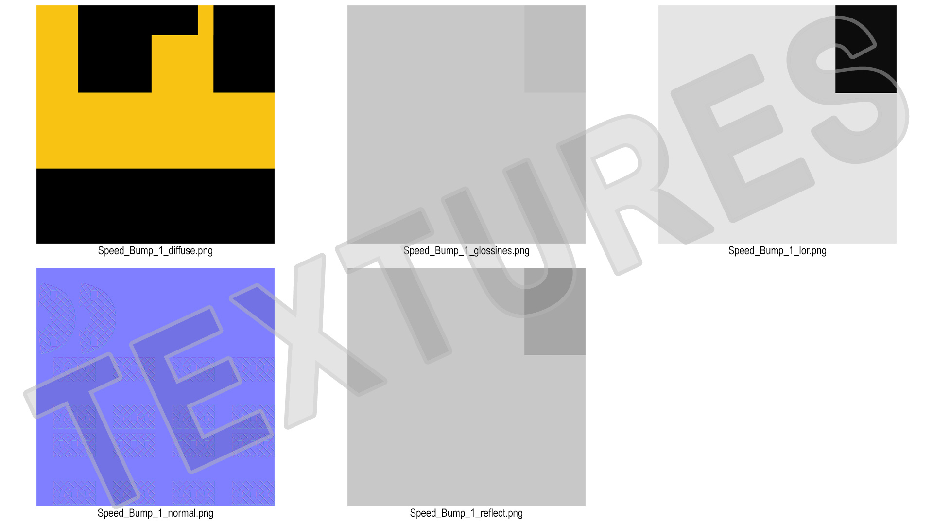 3D model Traffic Safety Speed Bump