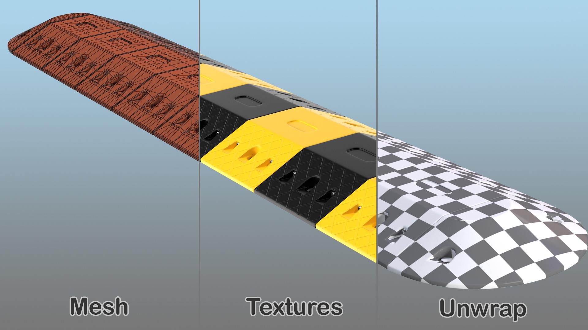 3D model Traffic Safety Speed Bump