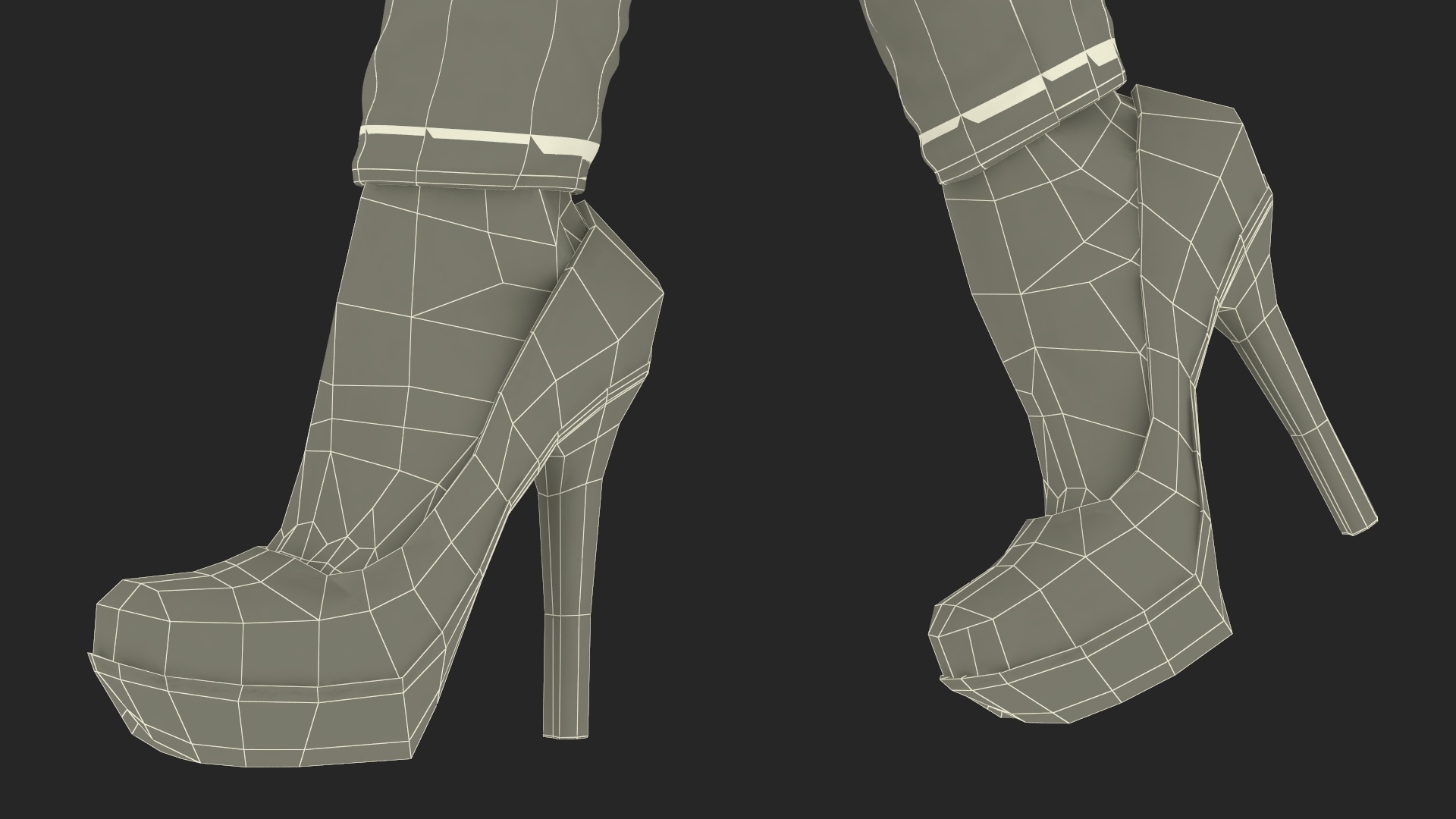 3D Fashionable European Female with Handbag Rigged for Maya