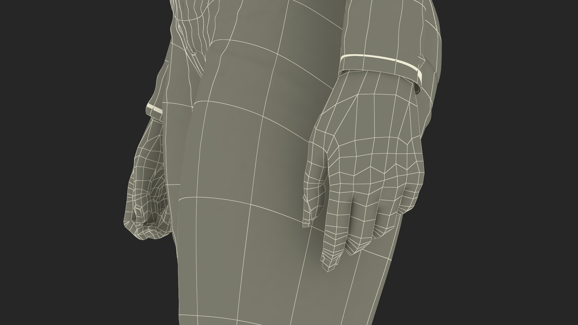 3D Fashionable European Female with Handbag Rigged for Maya