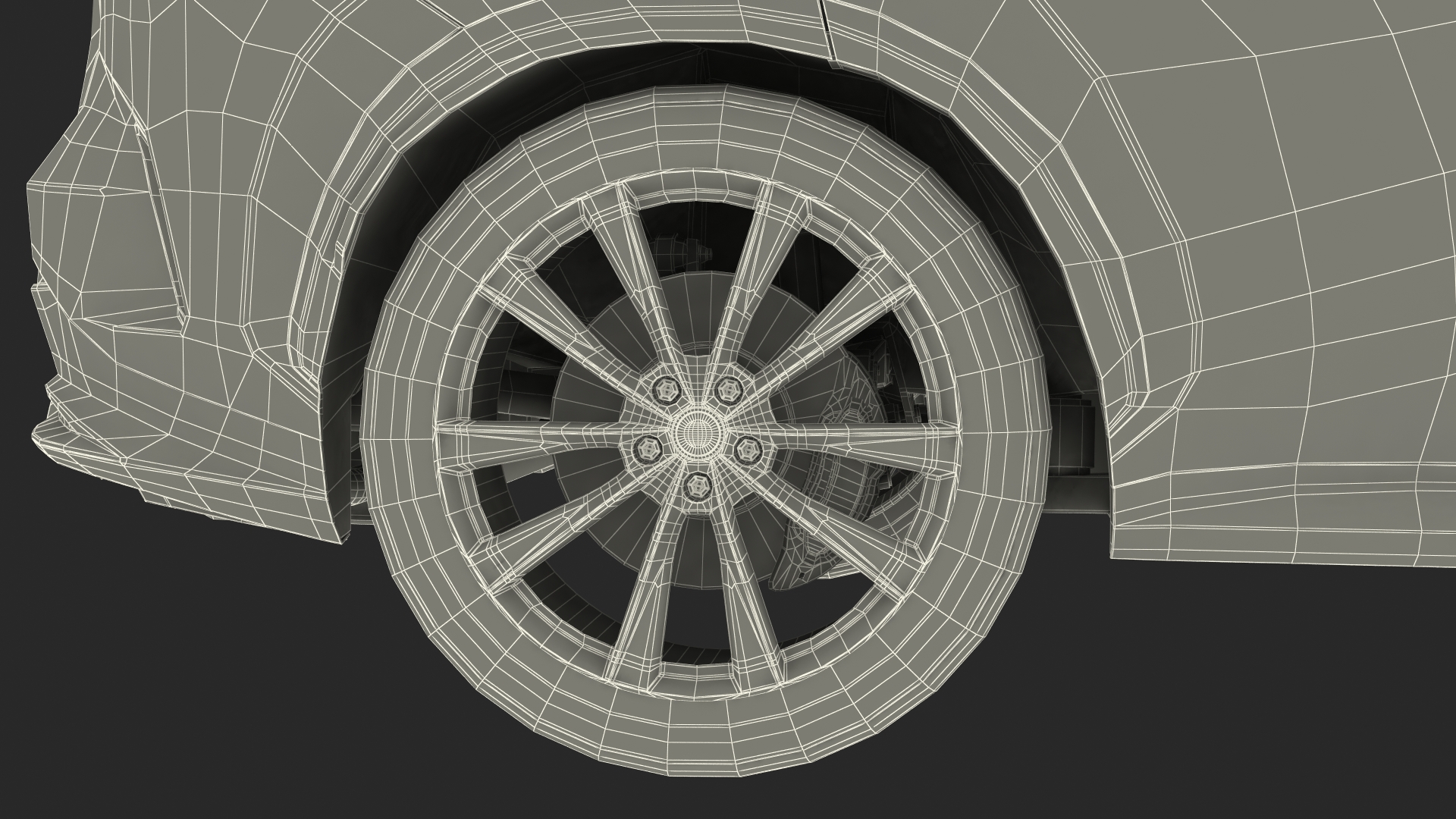 3D Hybrid SUV Car White Rigged for Maya