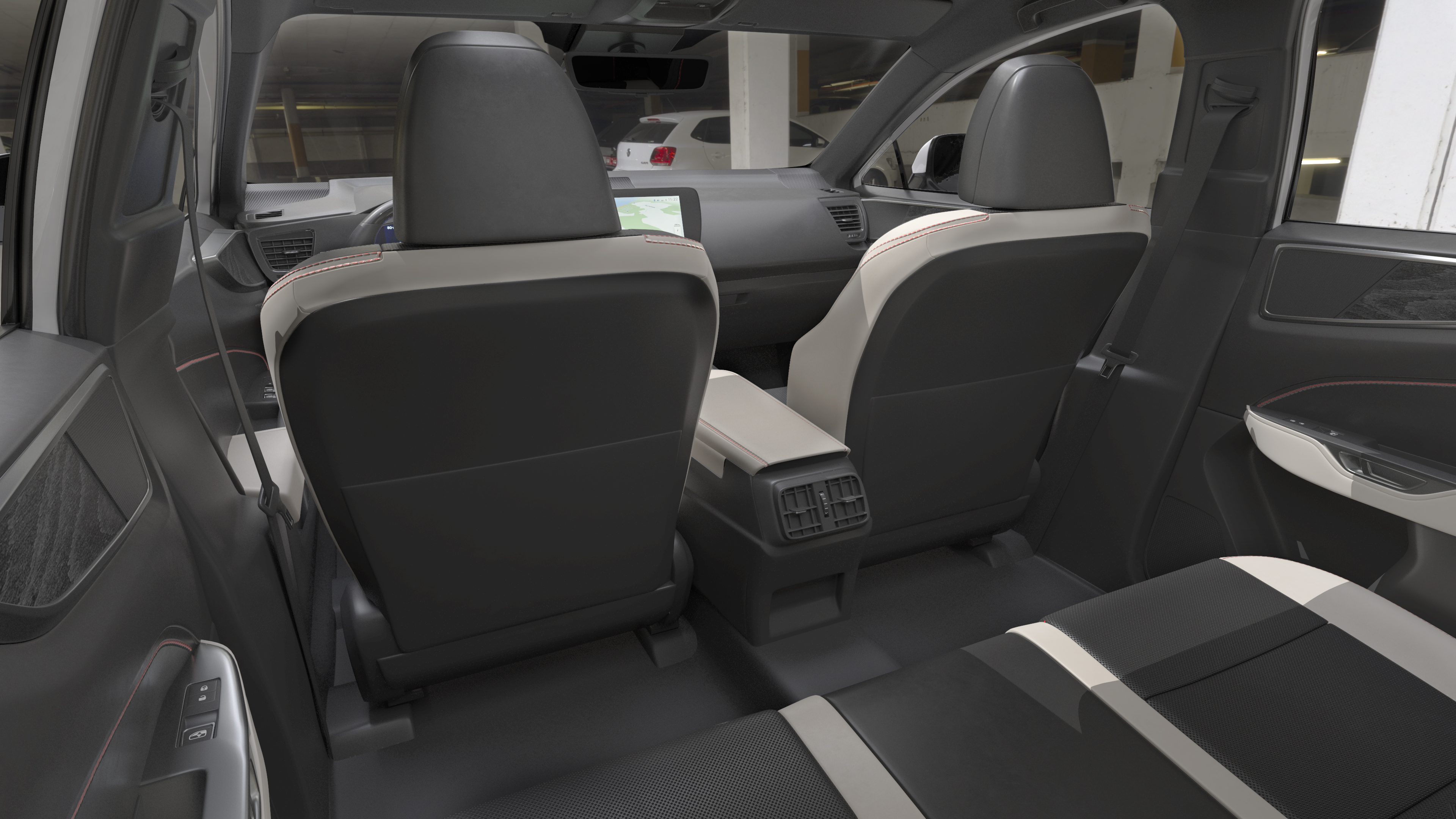 3D Hybrid SUV Car White Rigged for Maya