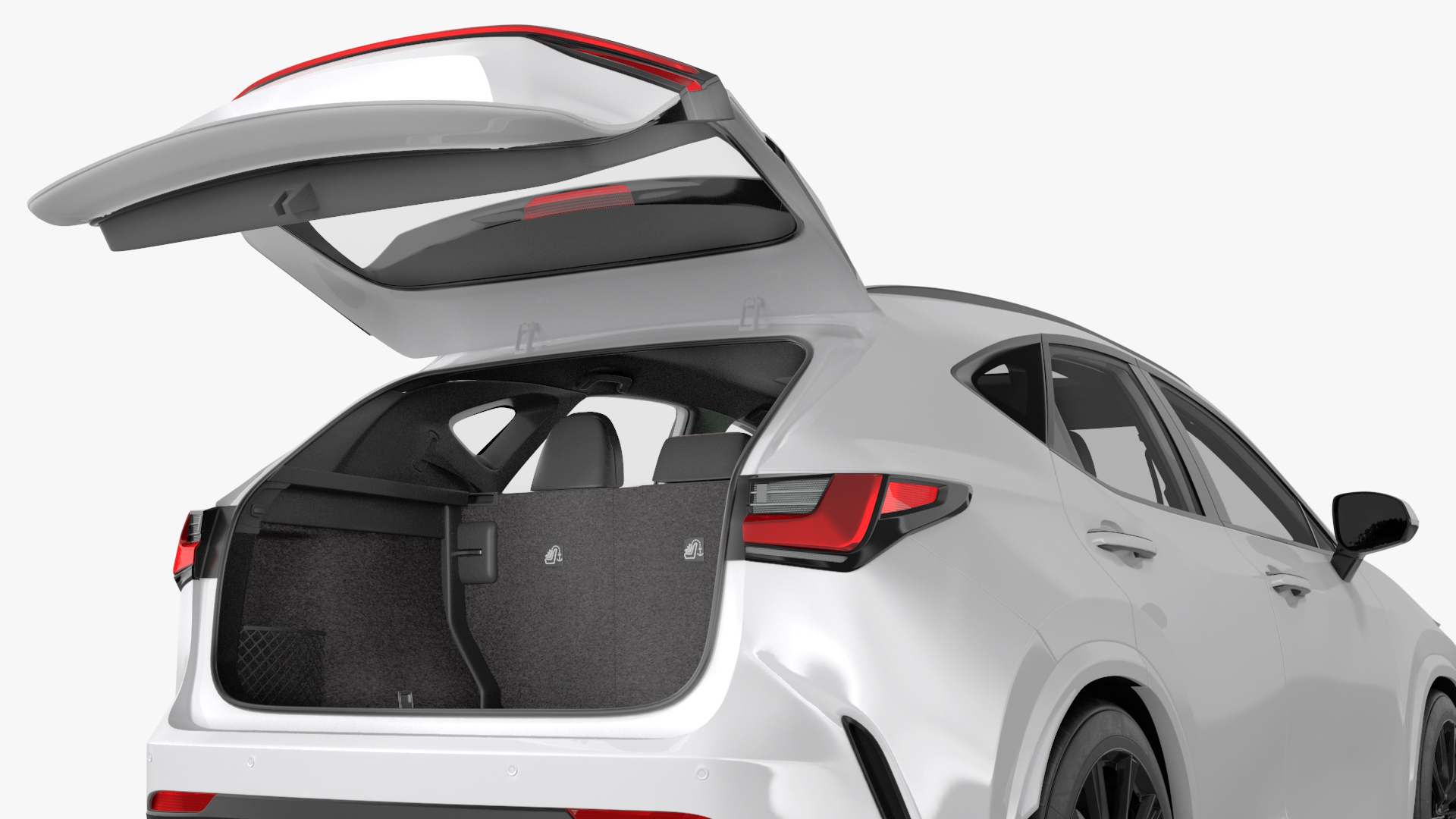 3D Hybrid SUV Car White Rigged for Maya