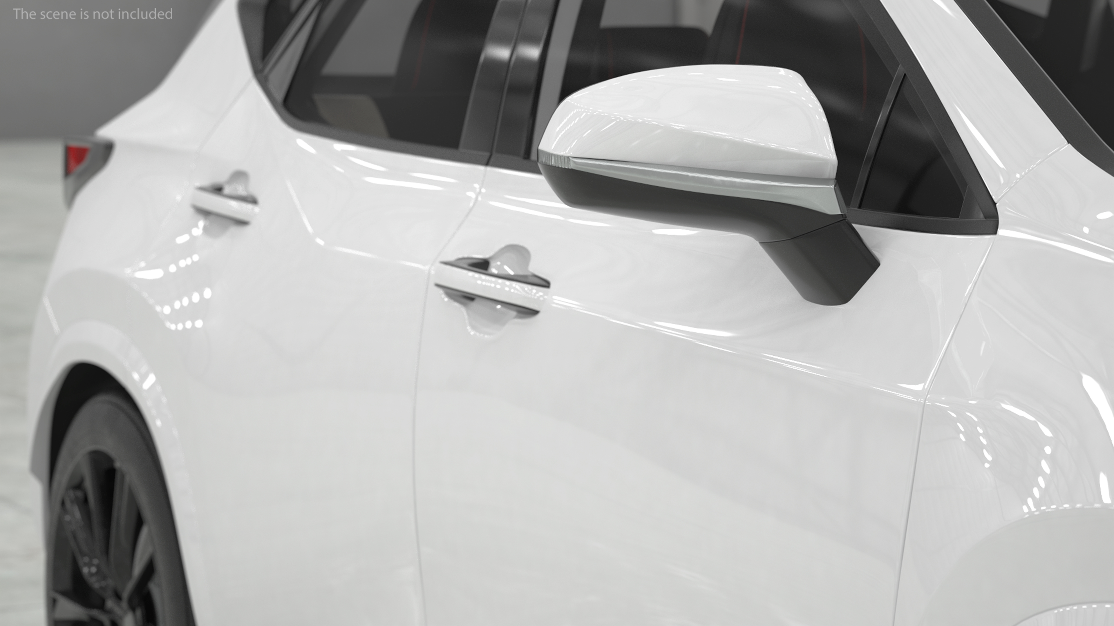 3D Hybrid SUV Car White Rigged for Maya