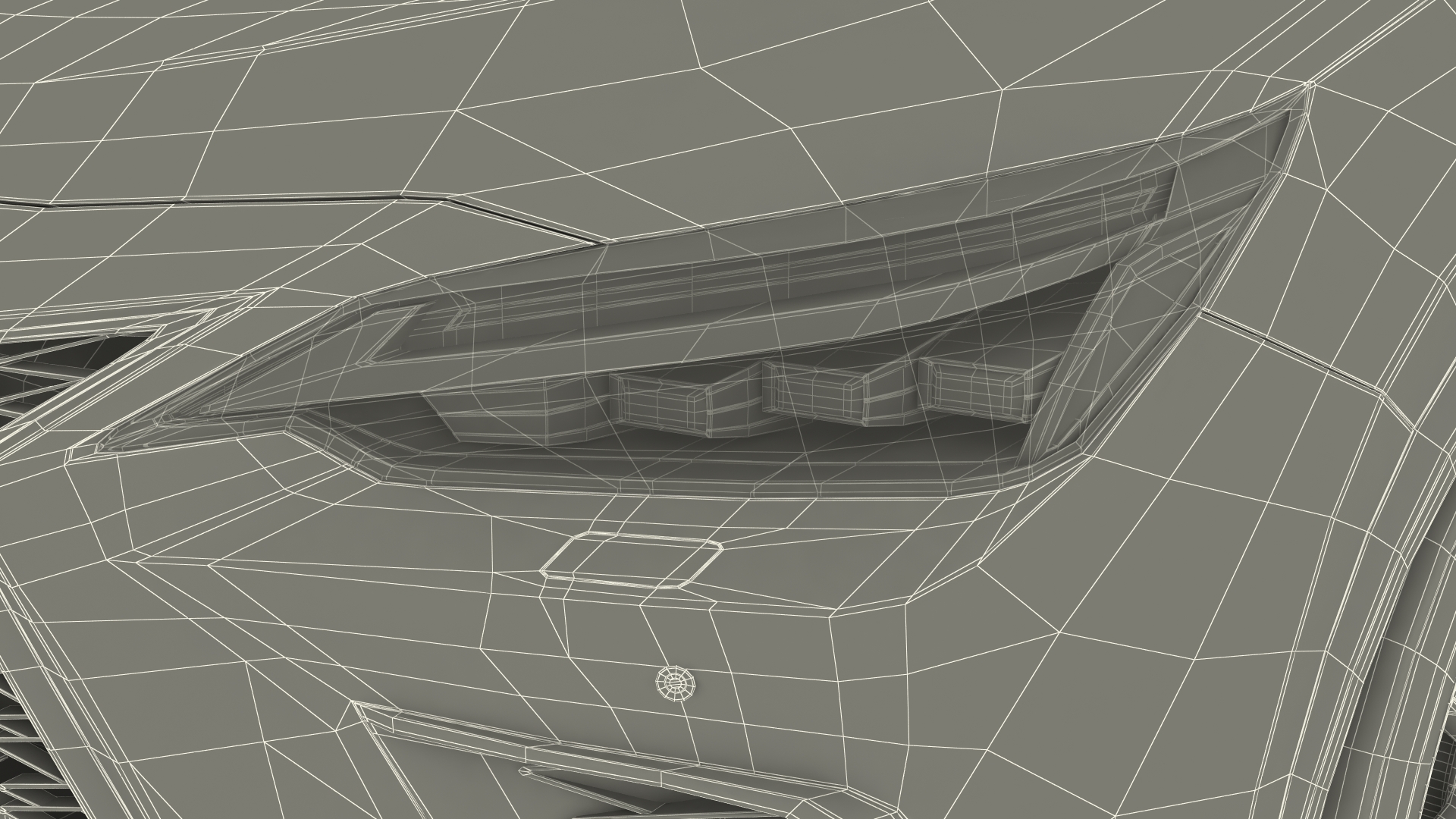 3D Hybrid SUV Car White Rigged for Maya
