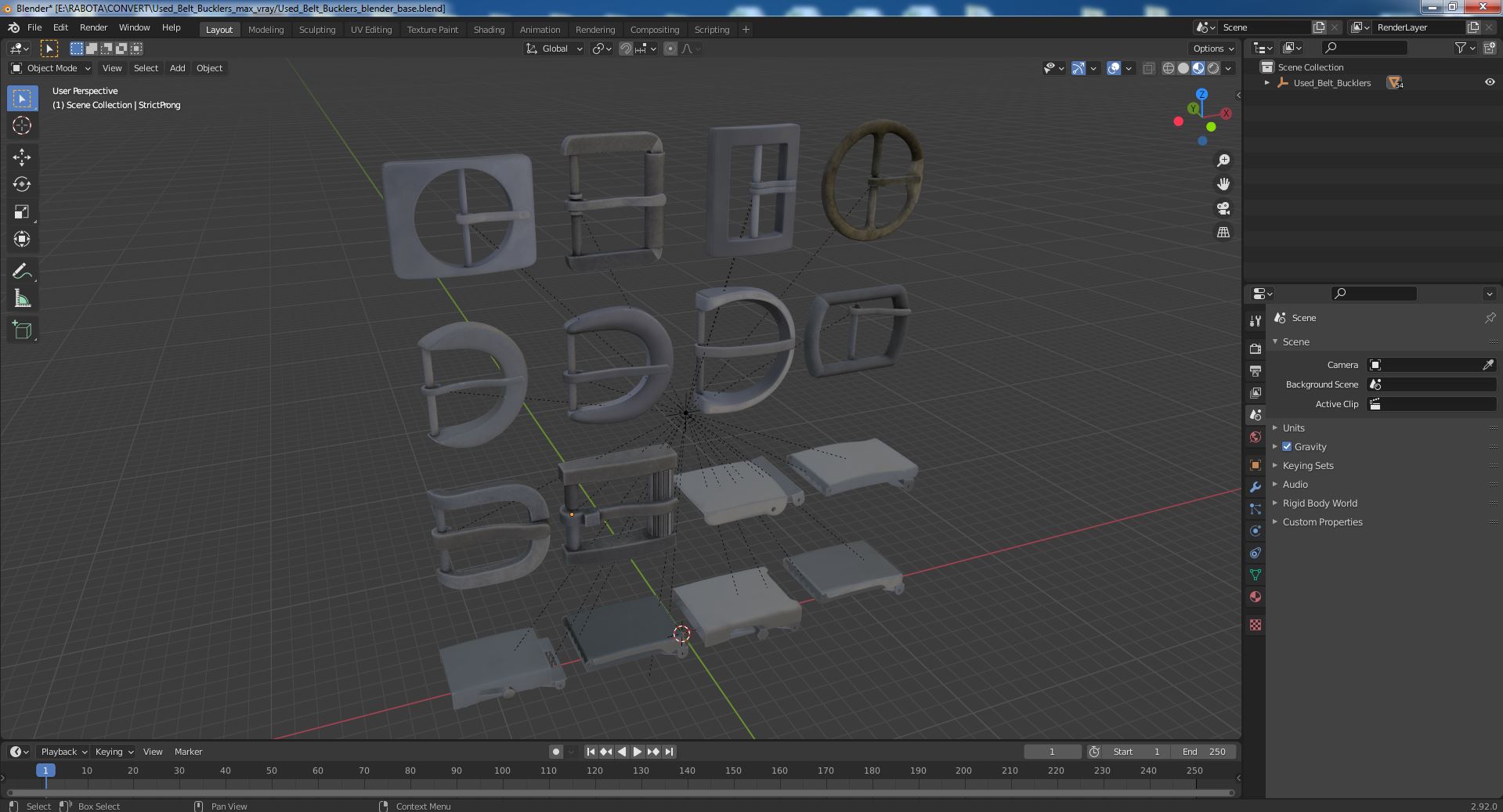 3D Buckle Belt