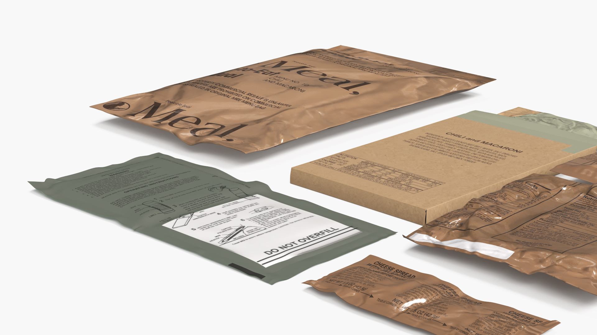 Military Meal Ration Pack with Food Set - view 2