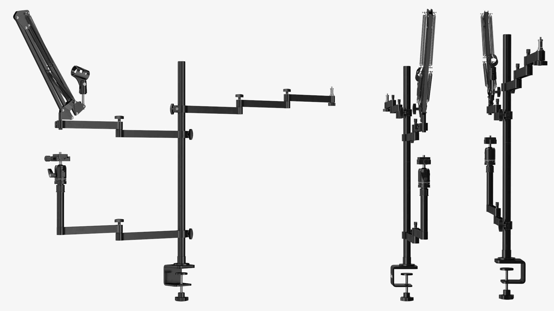 Boom Arm ULANZI Flexible Desk Mount Clamp Stand 3D