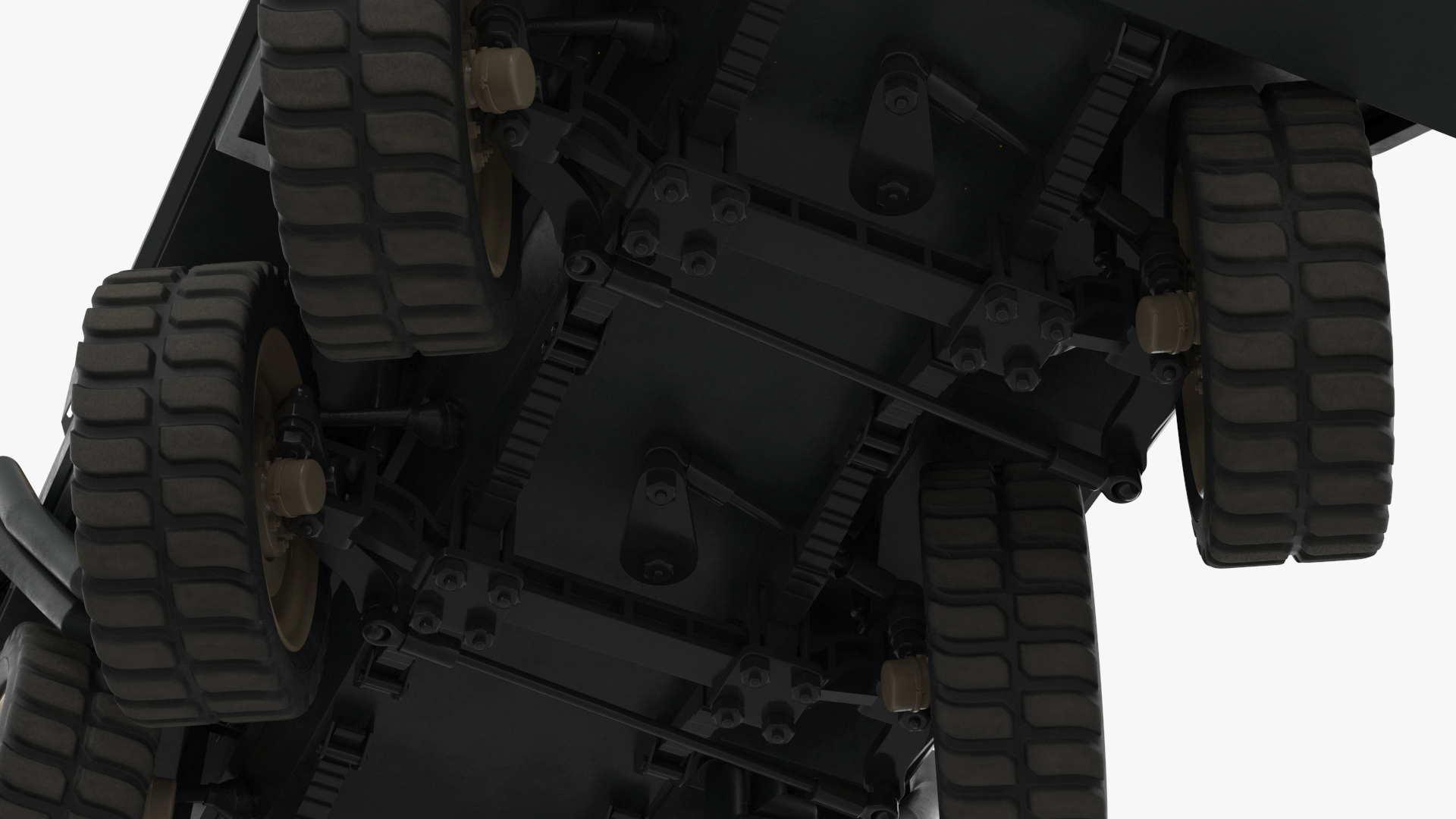 Futuristic Military Rocket Launcher Truck Rigged for Maya 3D