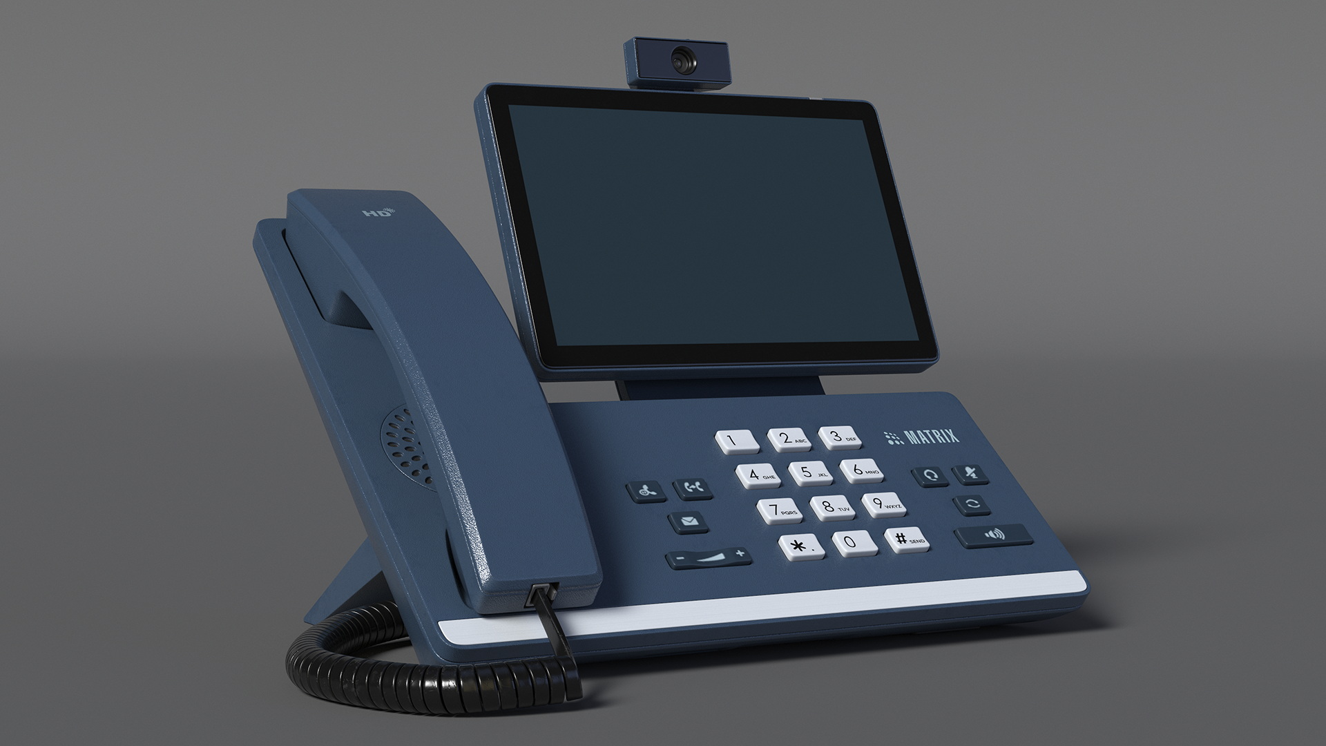 Smart Video IP Phone Matrix Blue 3D