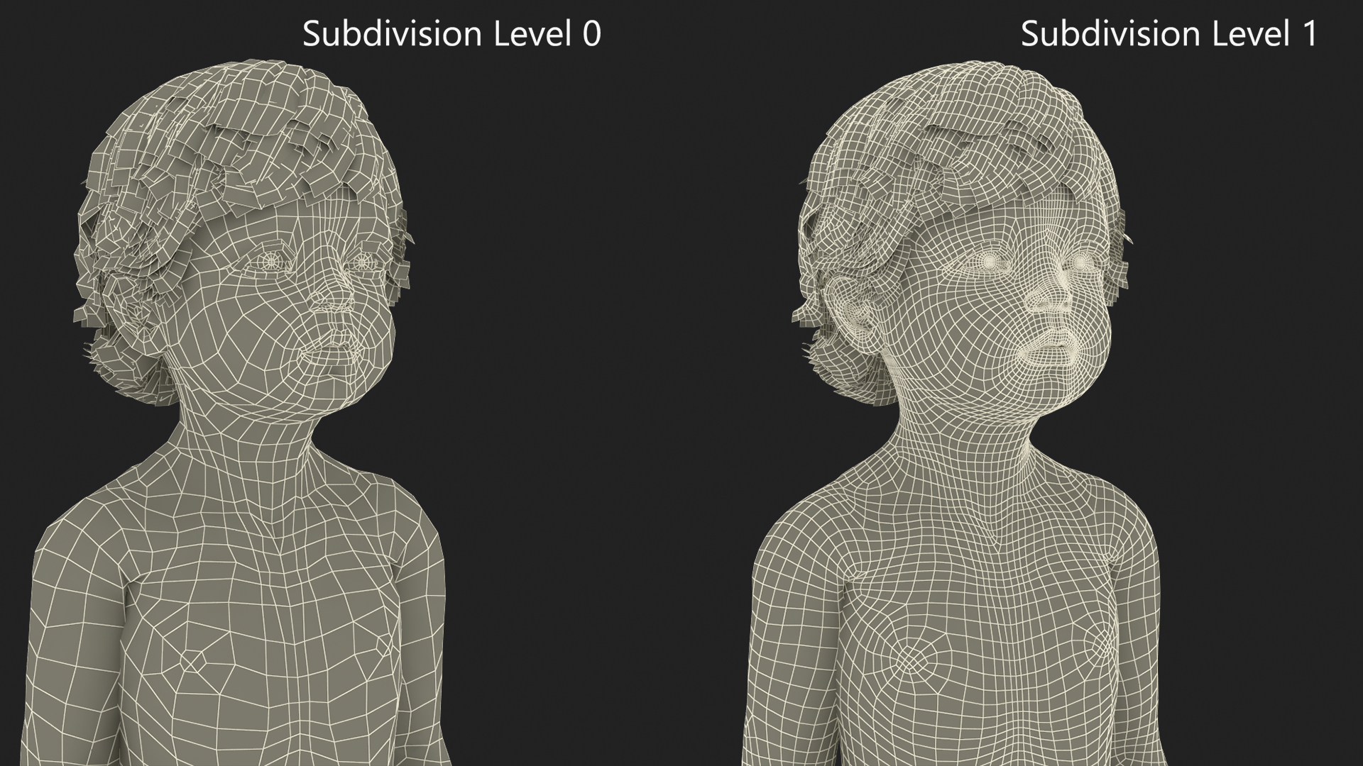 Boy Aged 1 Year in Diaper Standing Pose 3D model
