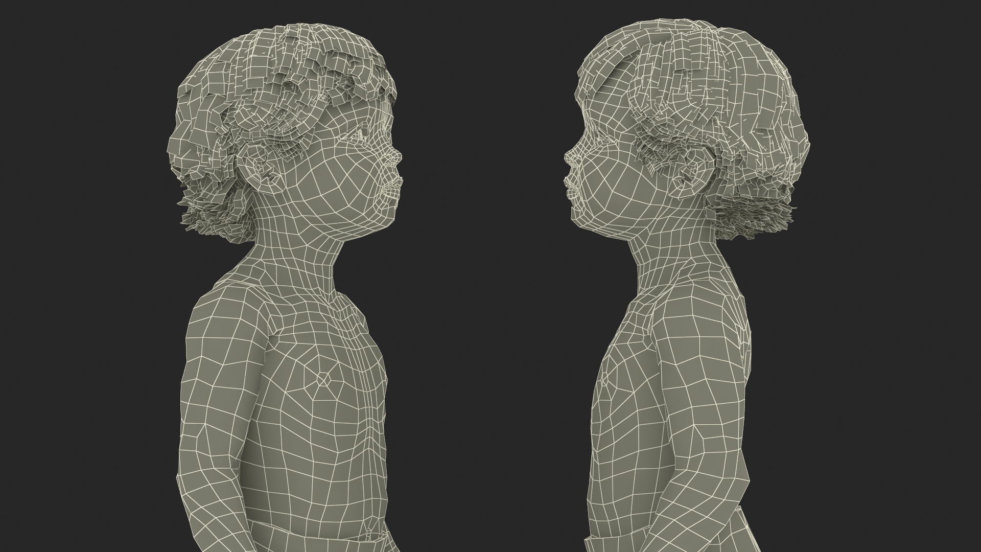 Boy Aged 1 Year in Diaper Standing Pose 3D model