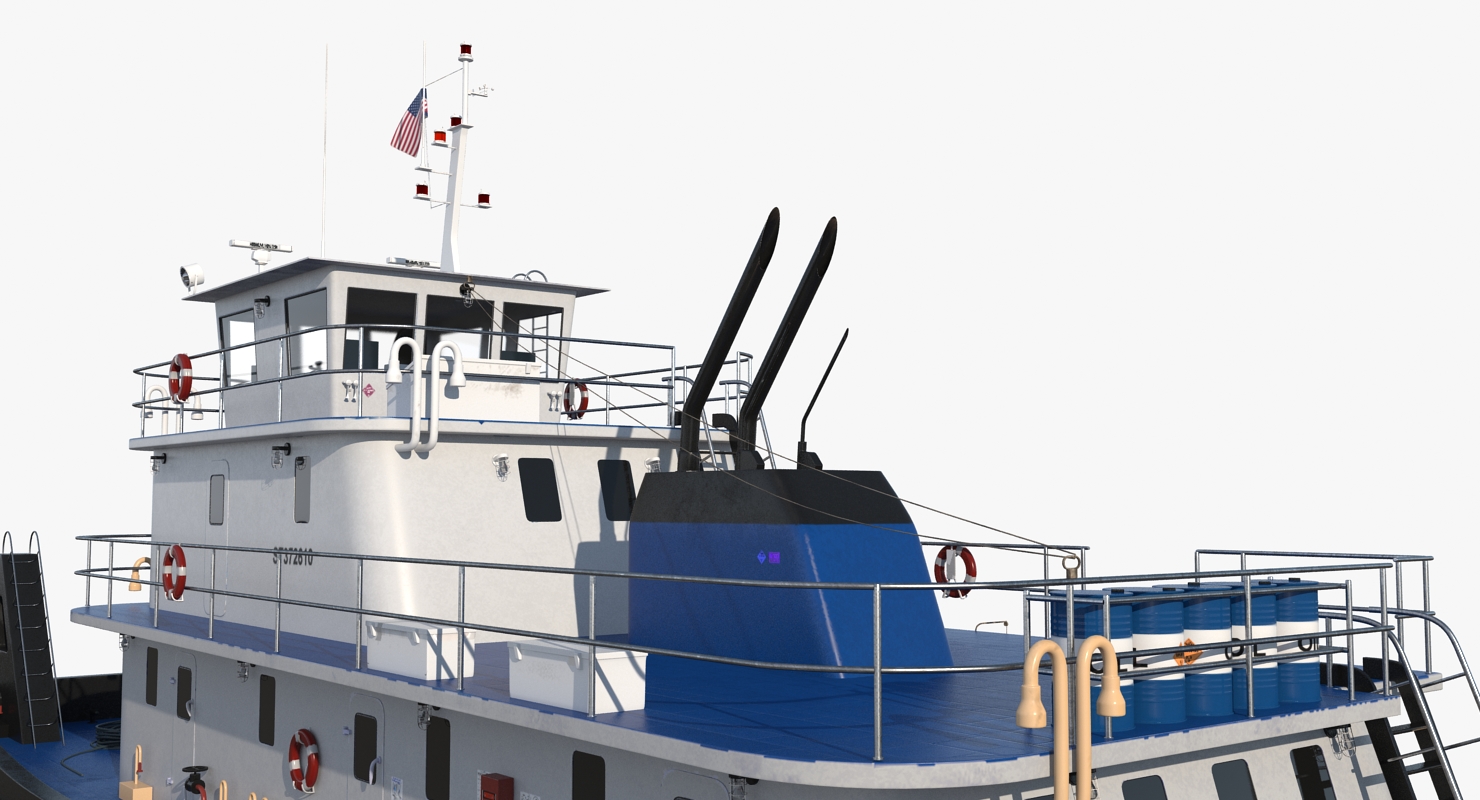 Push Boat Ship 3D model