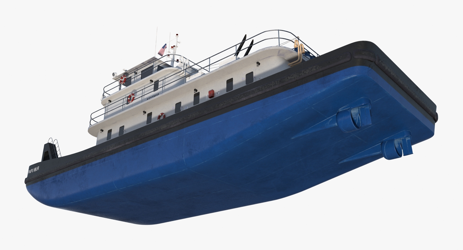 Push Boat Ship 3D model