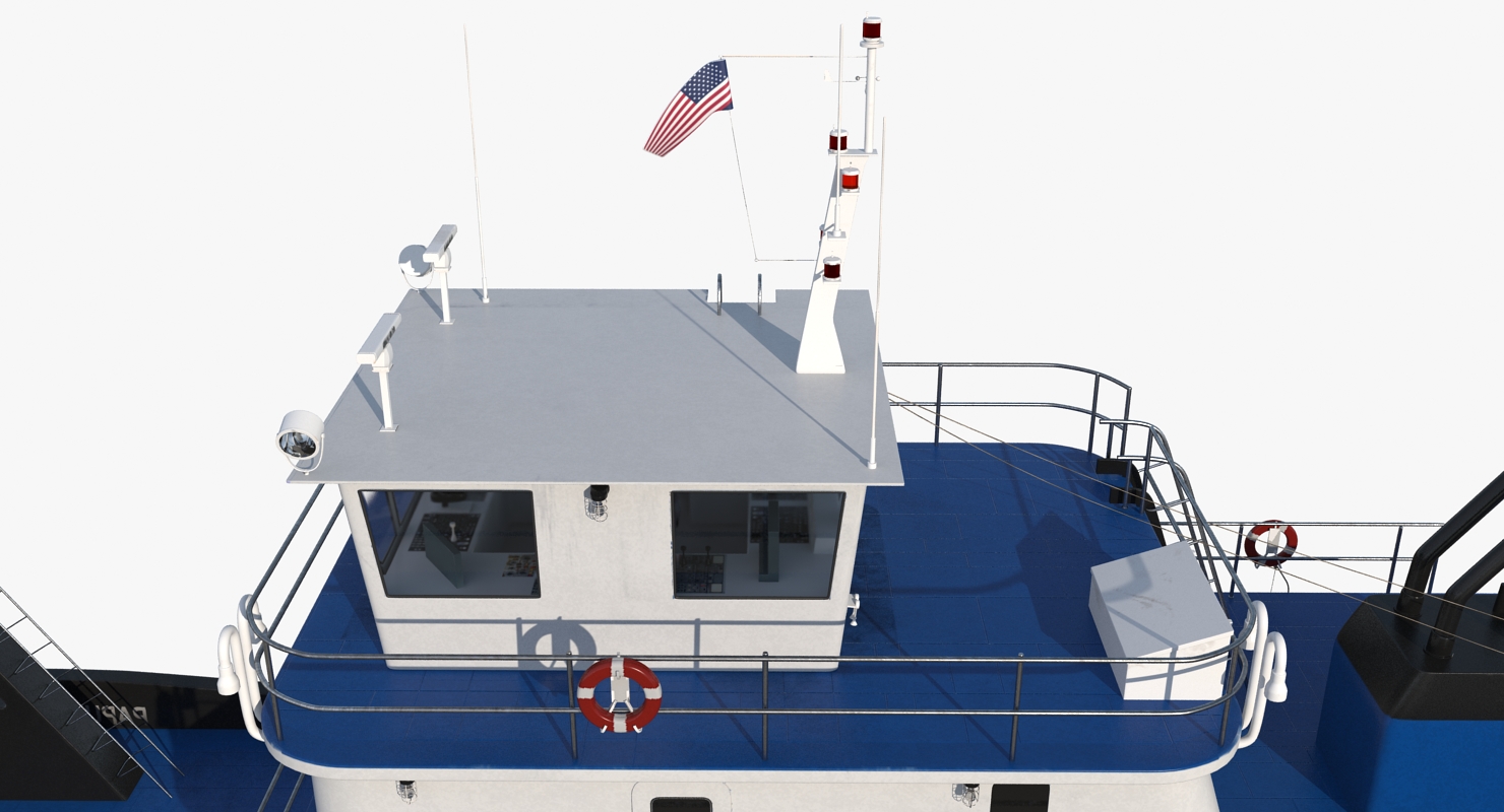 Push Boat Ship 3D model