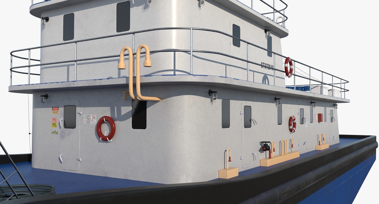 Push Boat Ship 3D model