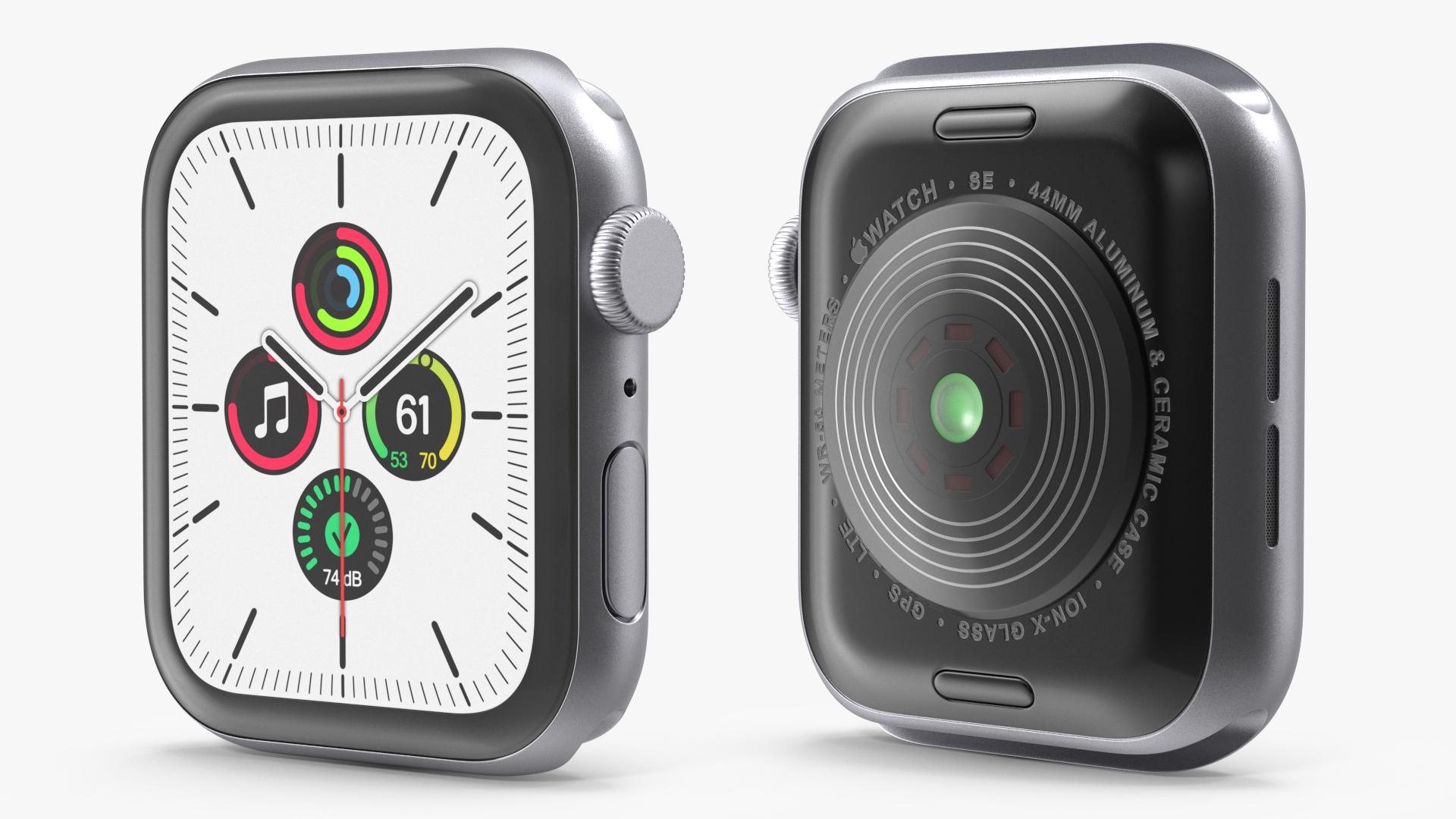 3D Apple Watch SE Silver