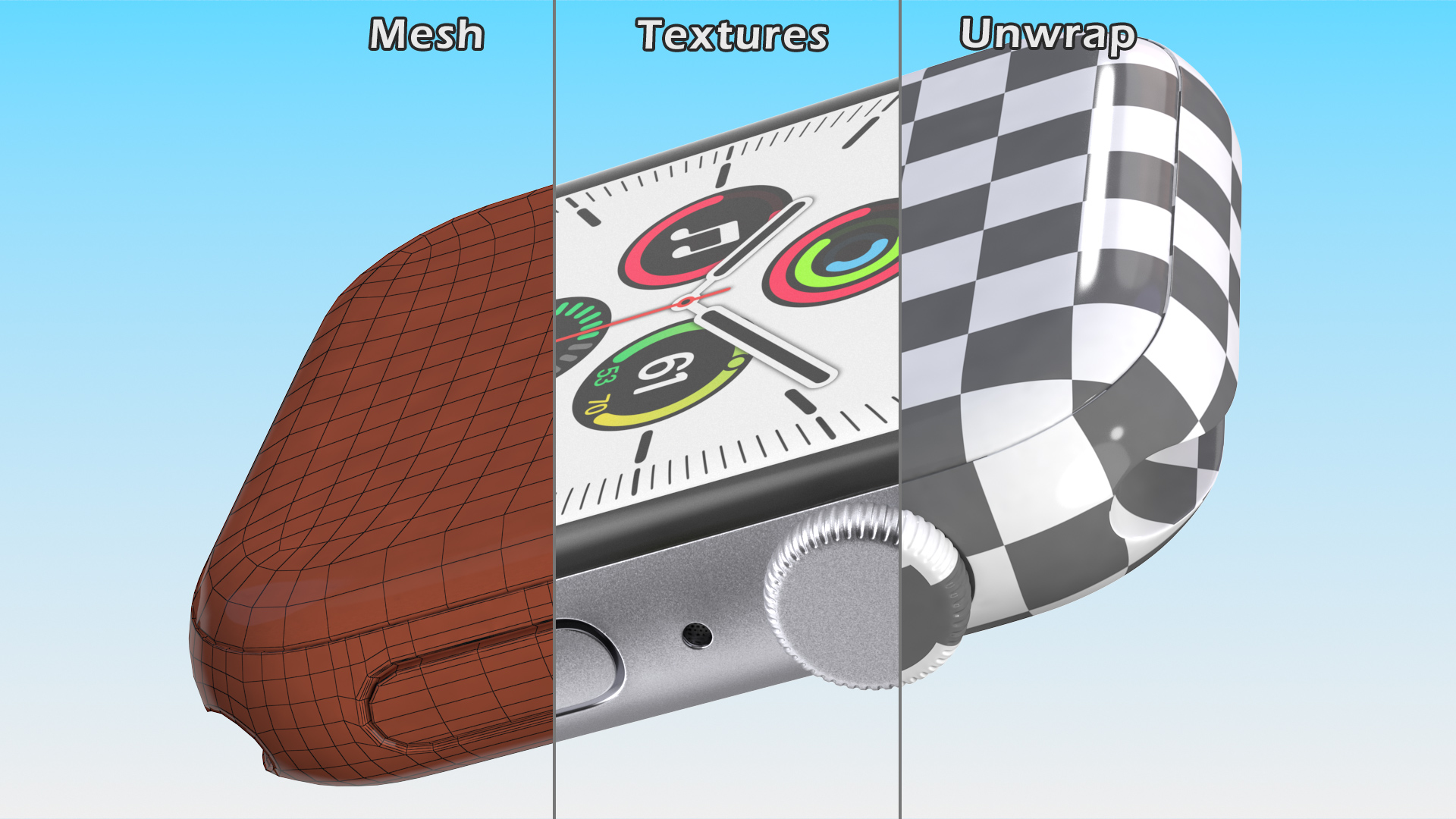 3D Apple Watch SE Silver